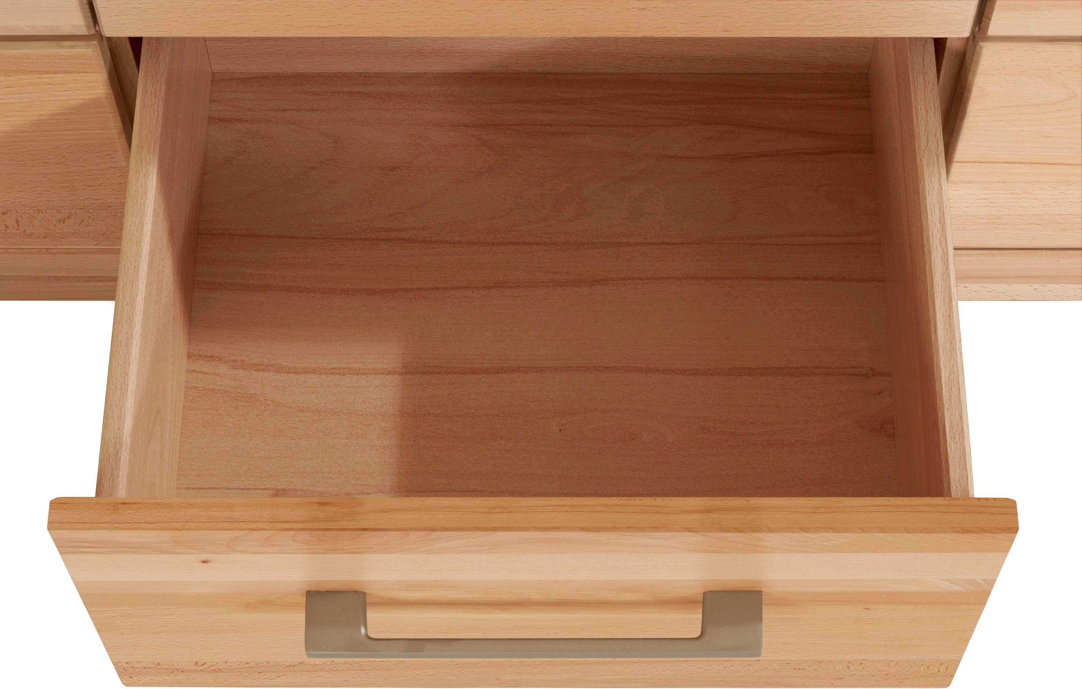 VOGL Möbelfabrik Tv-meubel 1237 Massief houten front, breedte ca. 211 cm, met soft-close functie