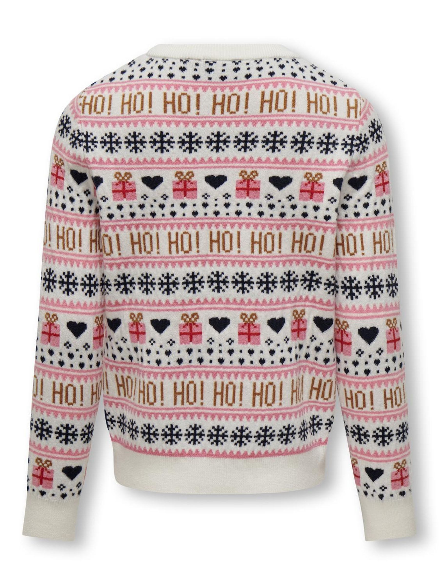 KIDS ONLY Trui met ronde hals KOGXMAS PRESENT LS O-NECK BOX KNT