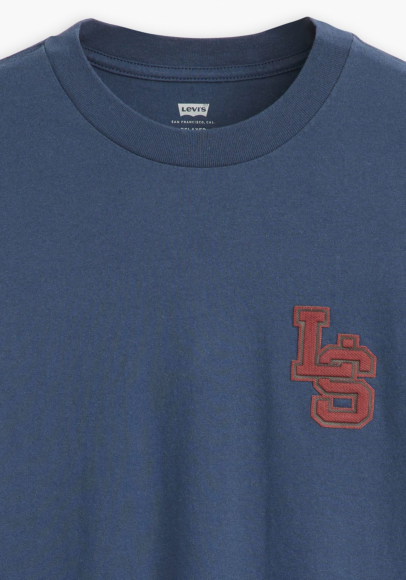 Levi's® Shirt met lange mouwen LS CLASSIC RELAXED TEE met letterprint/borduring op de borst