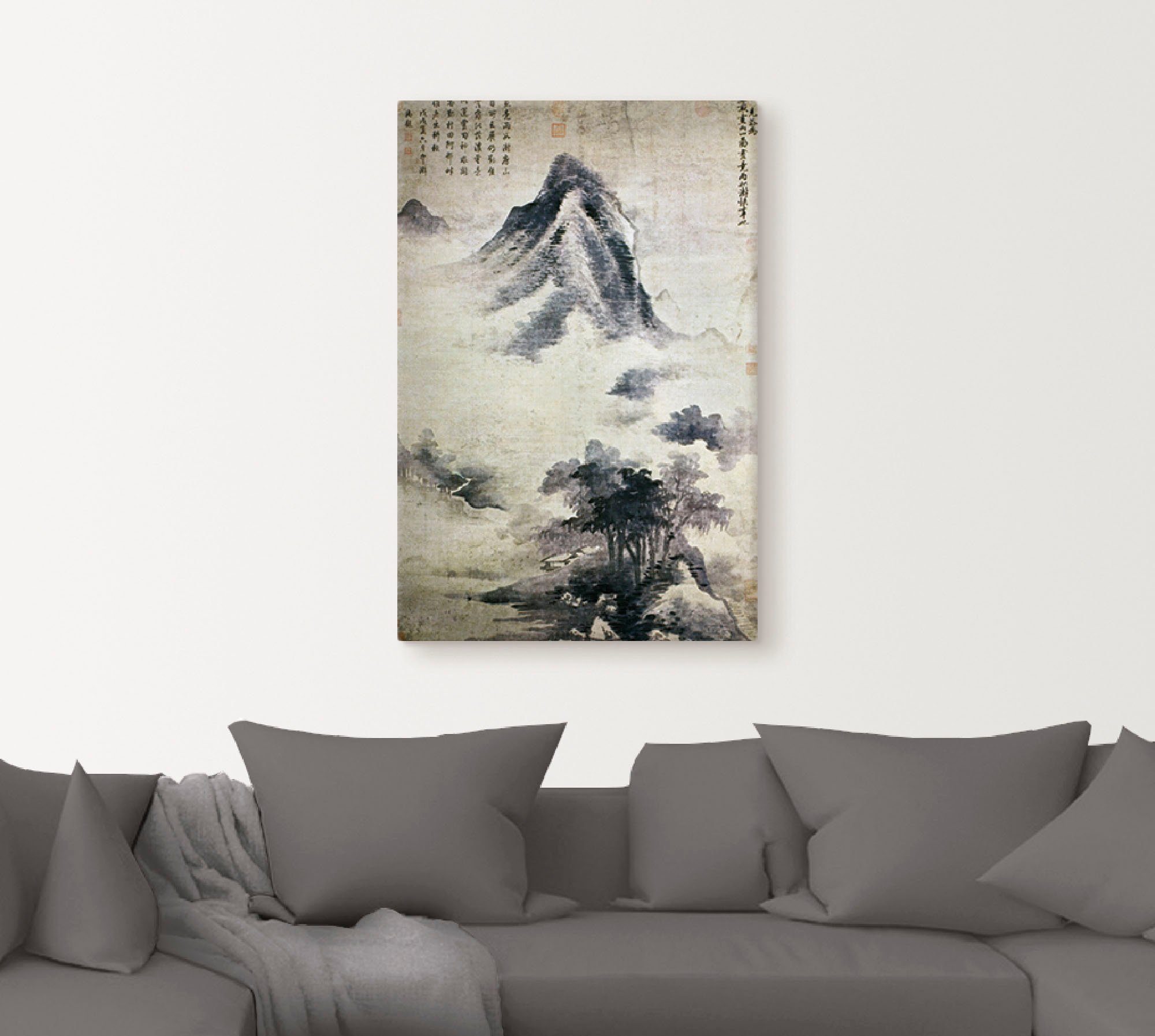 Artland Artprint op linnen Landschap na de regen, 13.-14.JH