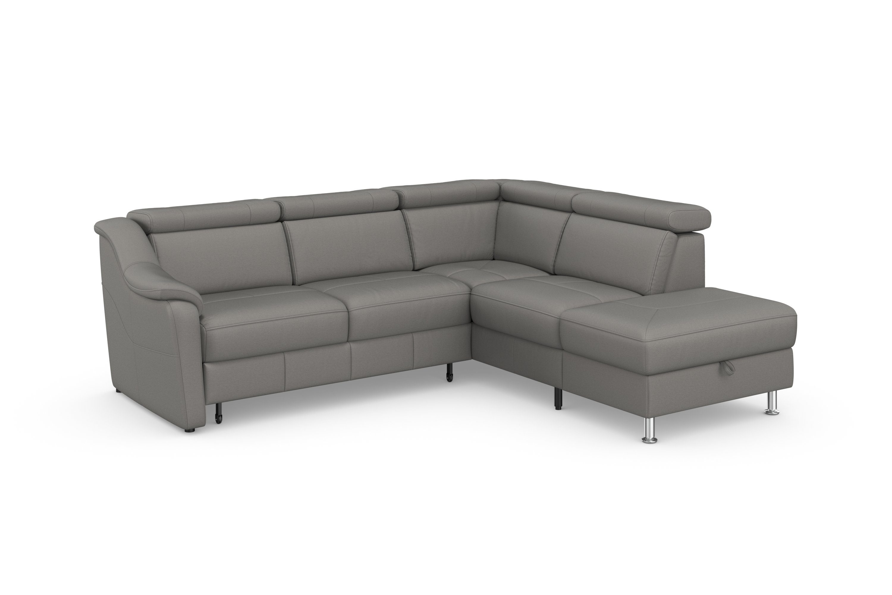 sit&more Hoekbank Freetown L-vorm met verstelbare hoofdsteun en comfortabele binnenvering