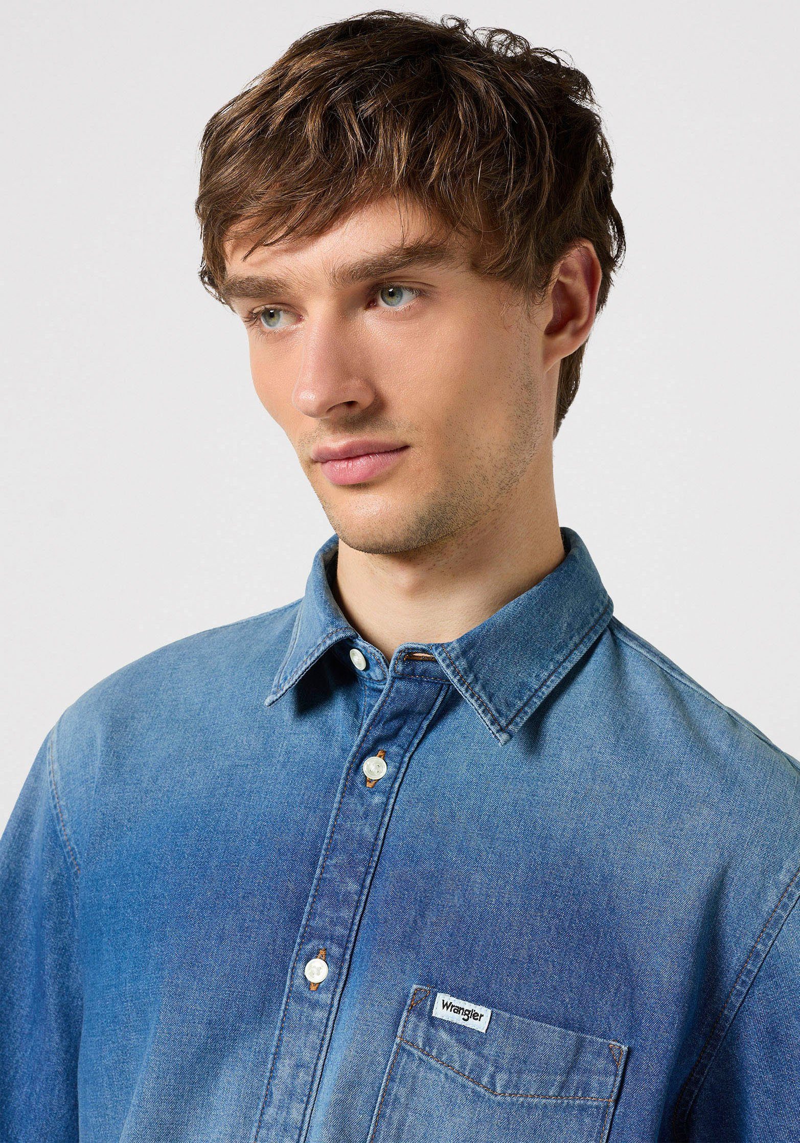 Wrangler Overhemd met korte mouwen KA 1 PKT SHIRT