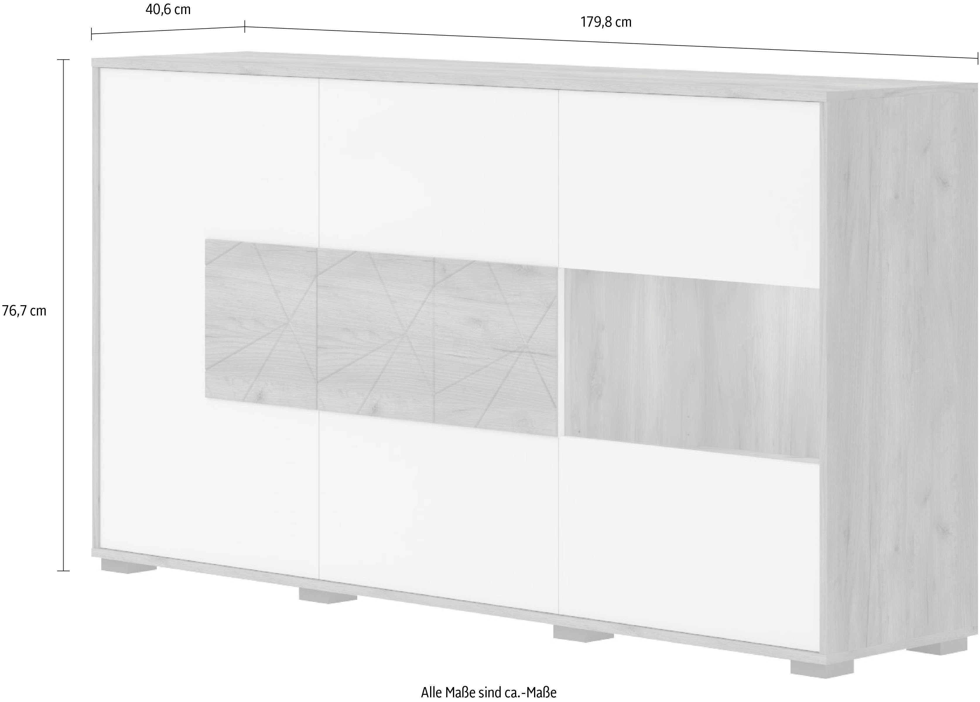 Places of Style Kast Stela met push-to-open en soft-closefunctie