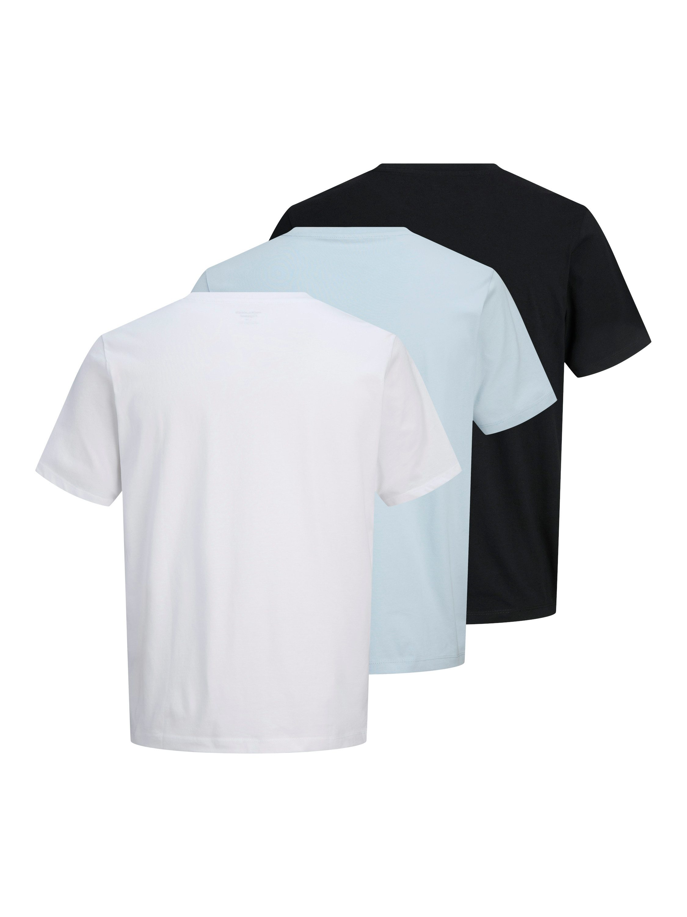 Jack & Jones Shirt met ronde hals JORBILLYBURG TEE SS CN 3PK MP FST (set, 3-delig)