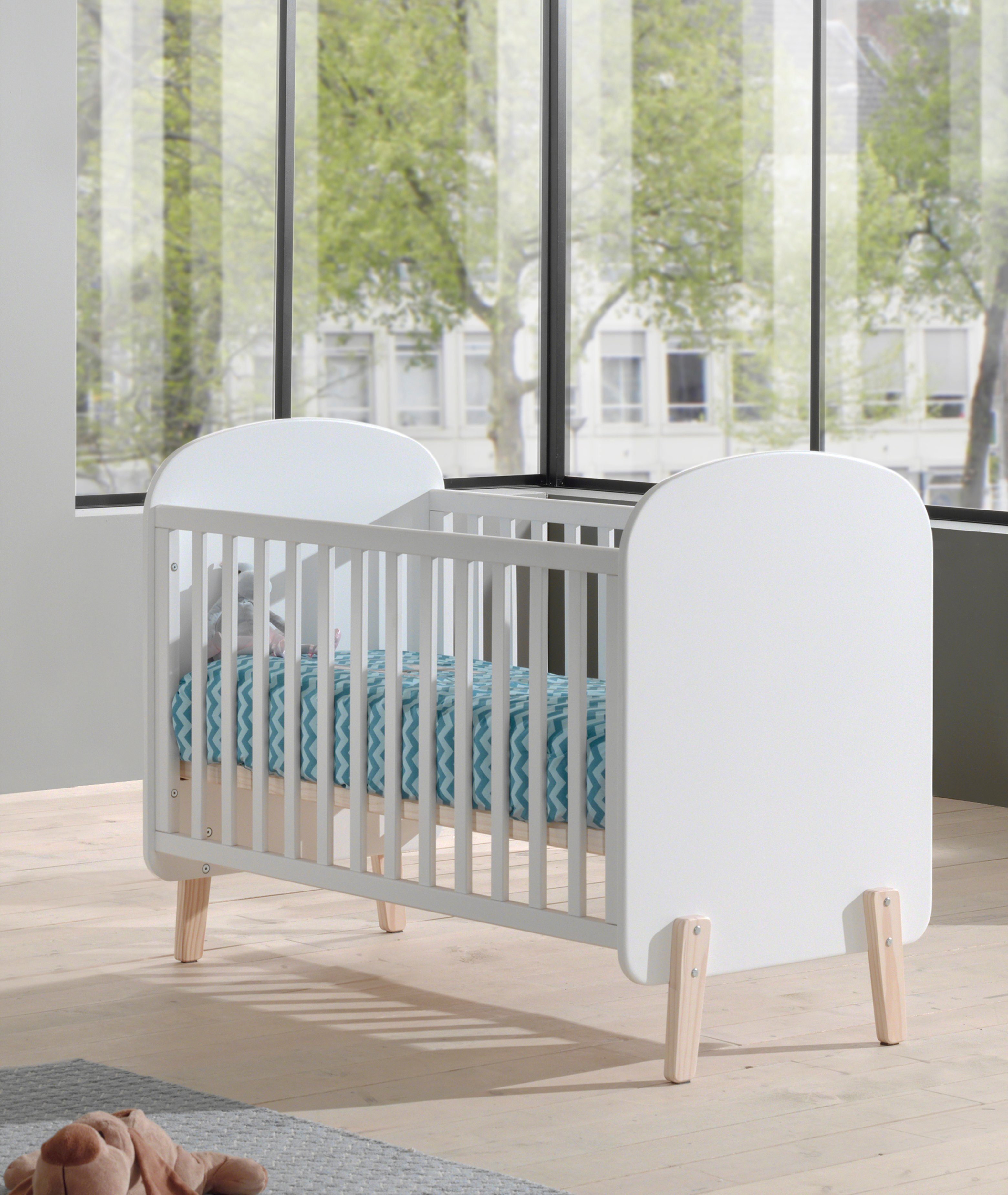 Vipack Ledikantje met ligoppervlak 60 x 120 cm wit gelakt