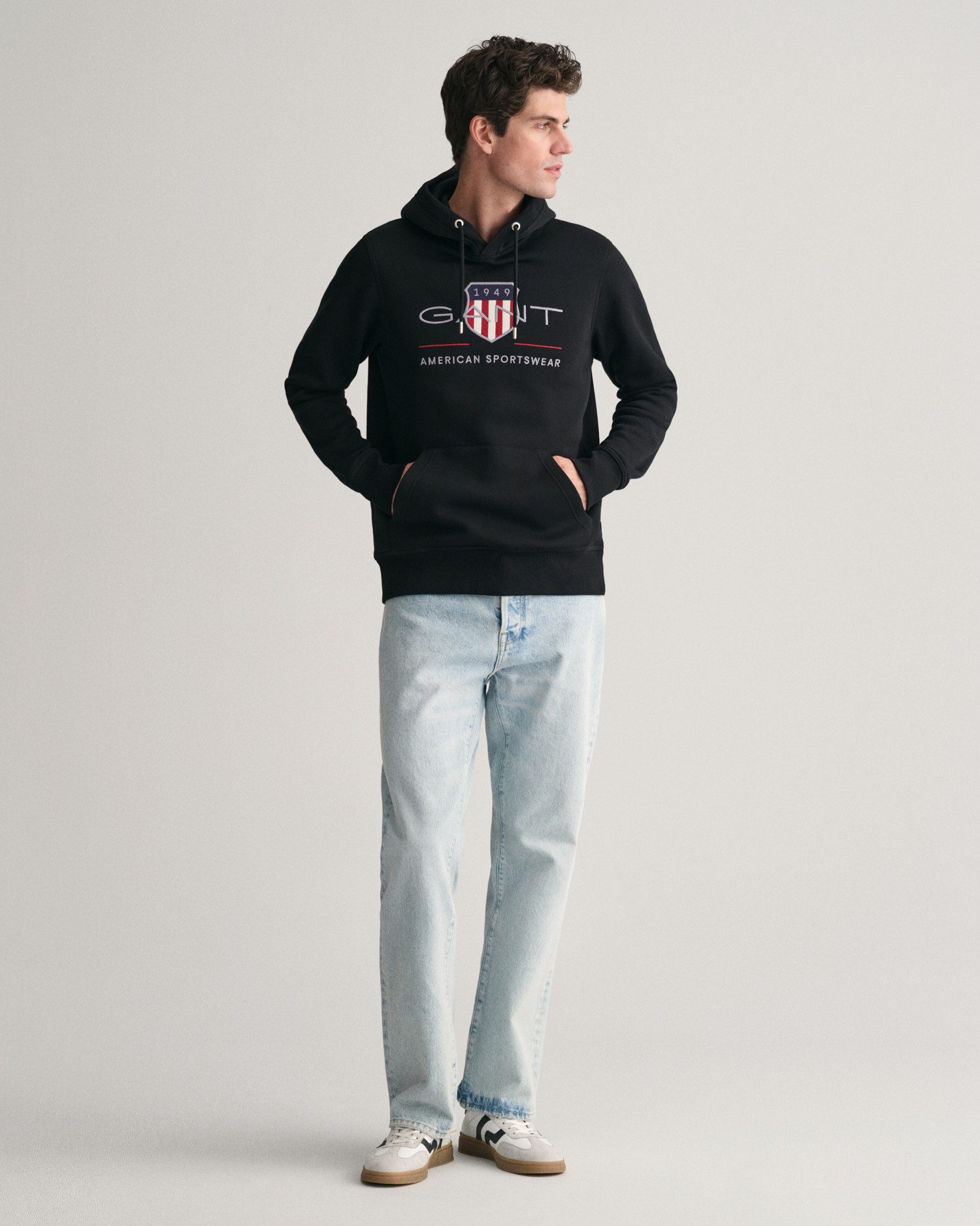 Gant Hoodie REG ARCHIVE SHIELD HOODIE met modieuze logo-borduursel op de borst