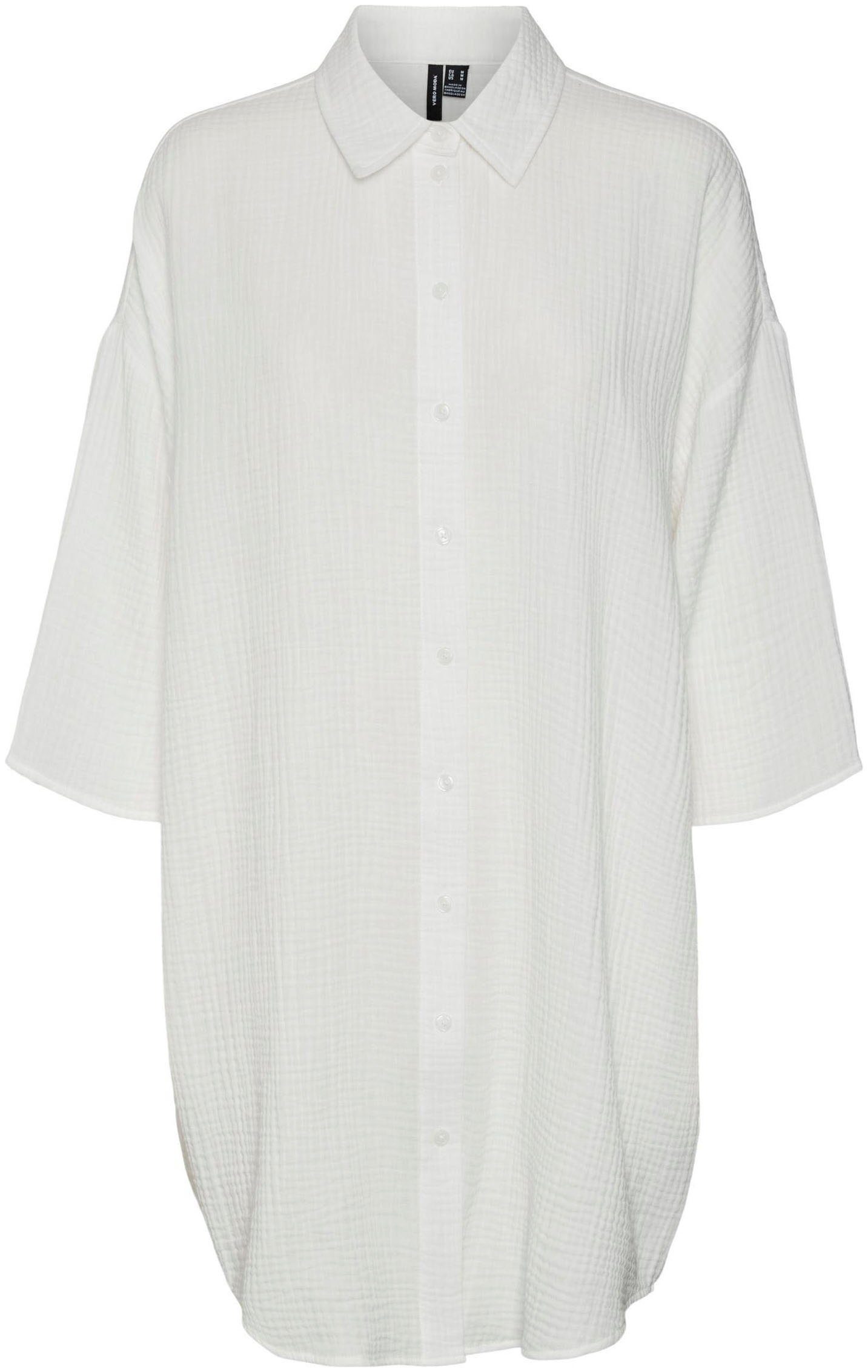Vero Moda Jurk met overhemdkraag VMNATALI 3/4 LONG OVERSHIRT NOOS