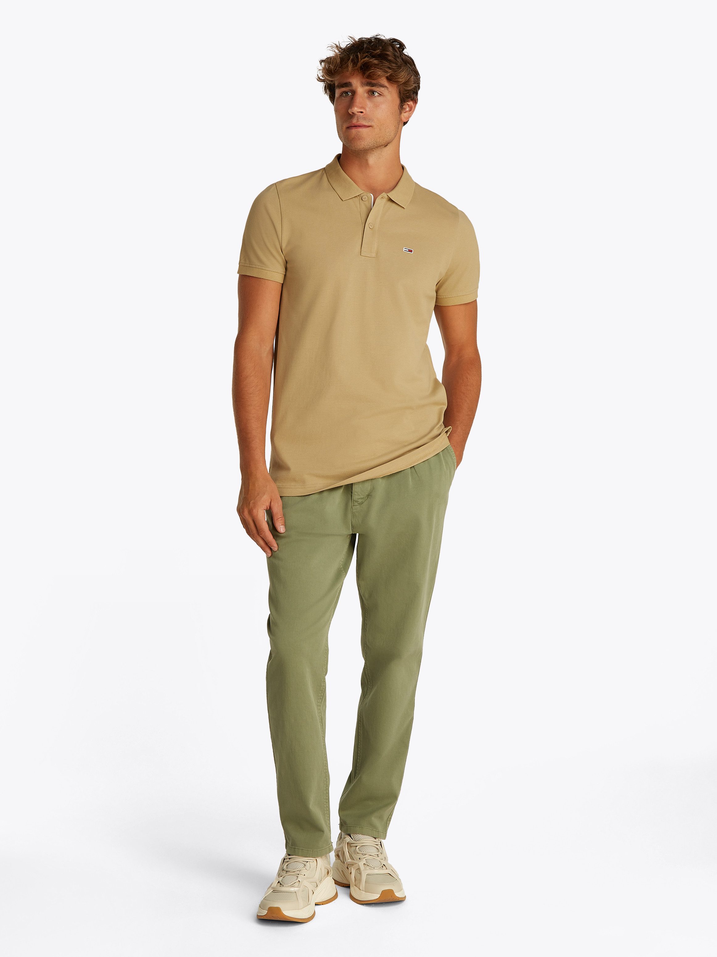 TOMMY JEANS Poloshirt TJM SLIM PLACKET POLO EXT