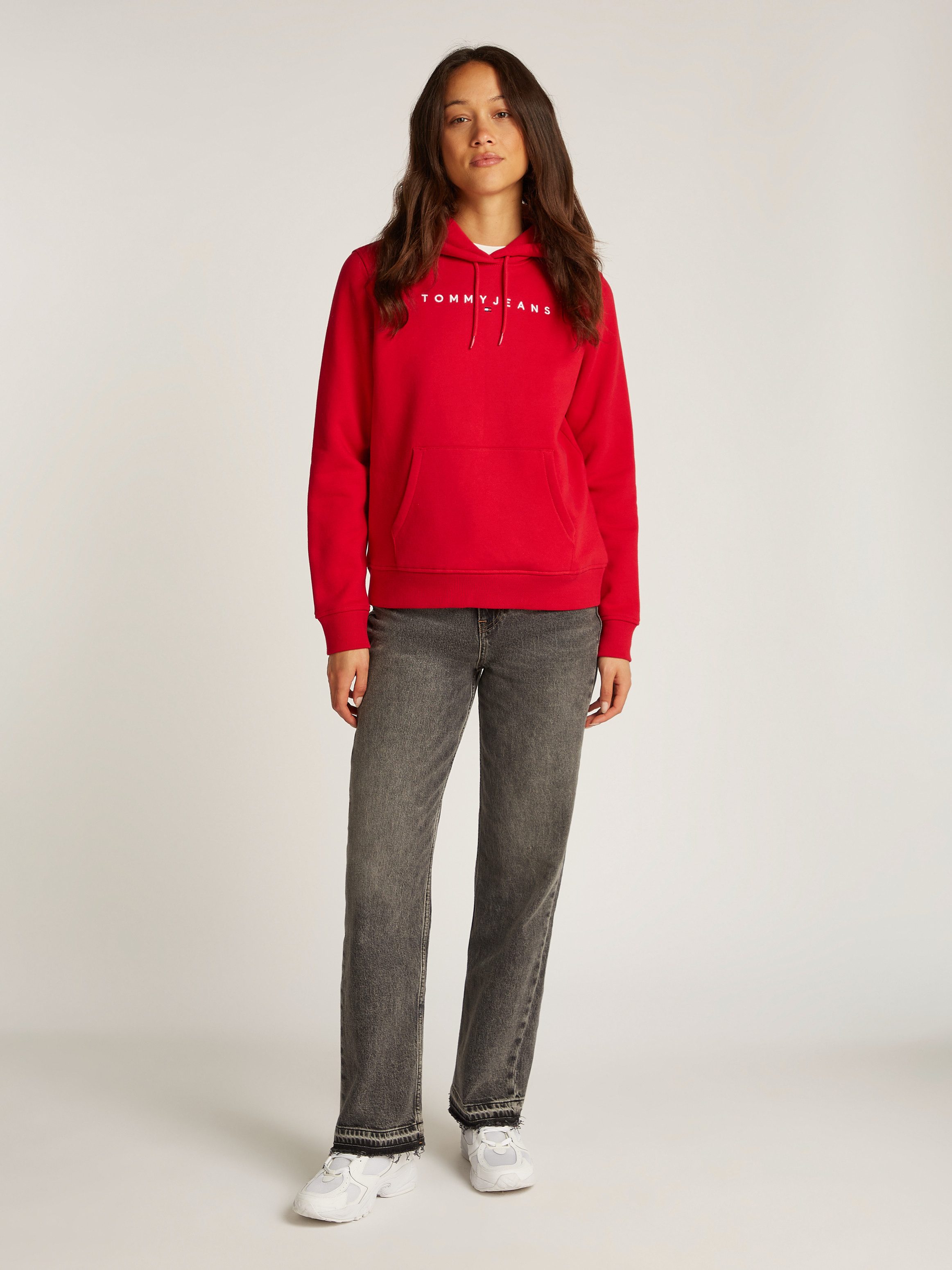 TOMMY JEANS Hoodie TJW REG LINEAR HOODIE met een logo-opschrift