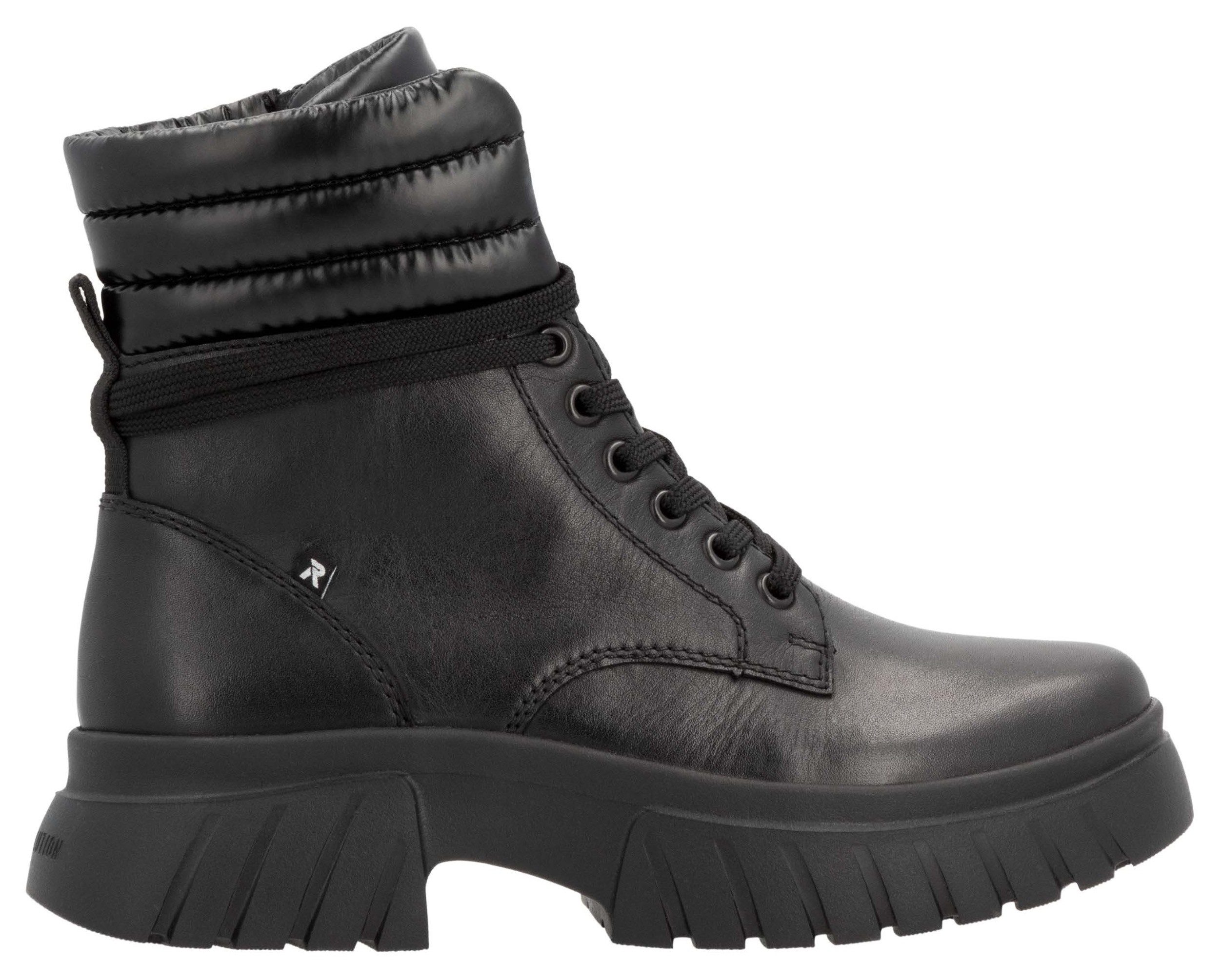 Rieker EVOLUTION Veterschoenen enkellaars, plateaulaarzen met schaptrandvering