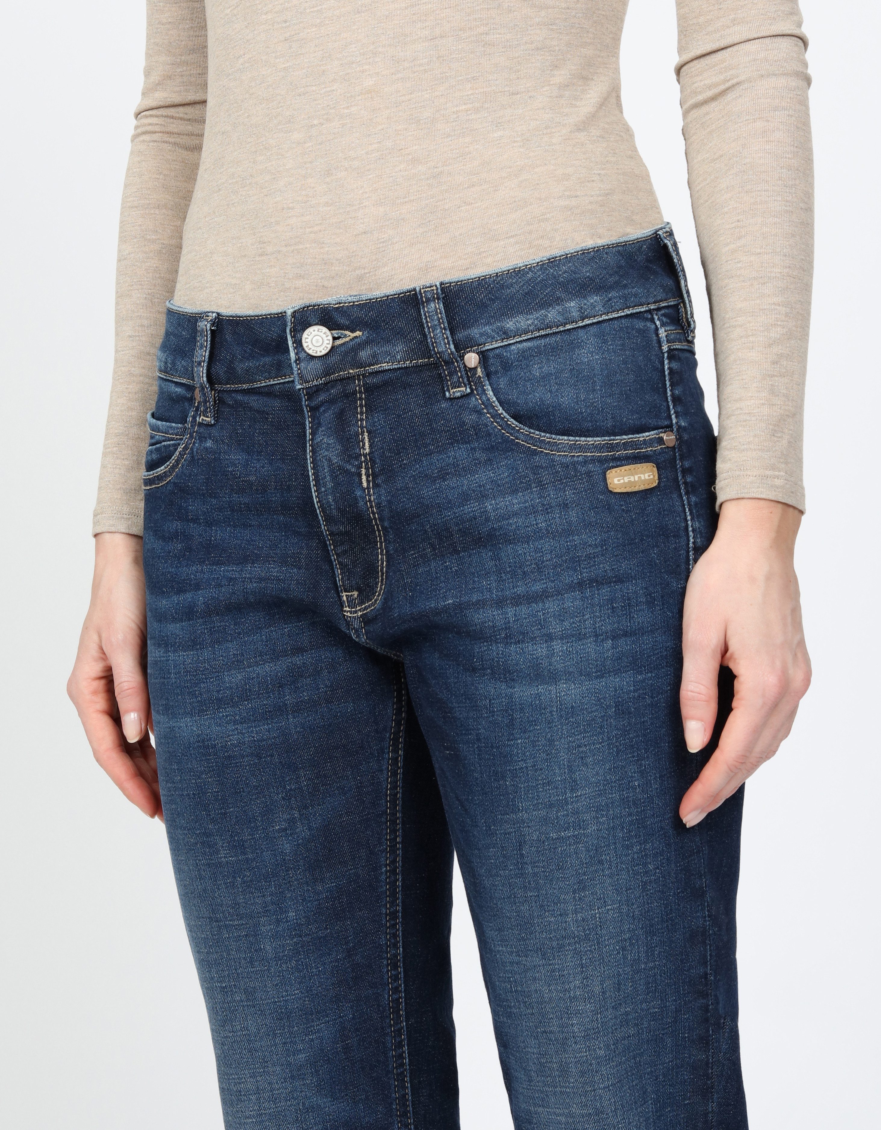 GANG Boyfriendjeans 94NADIA 5-pocketsstijl met ritssluiting en knoop