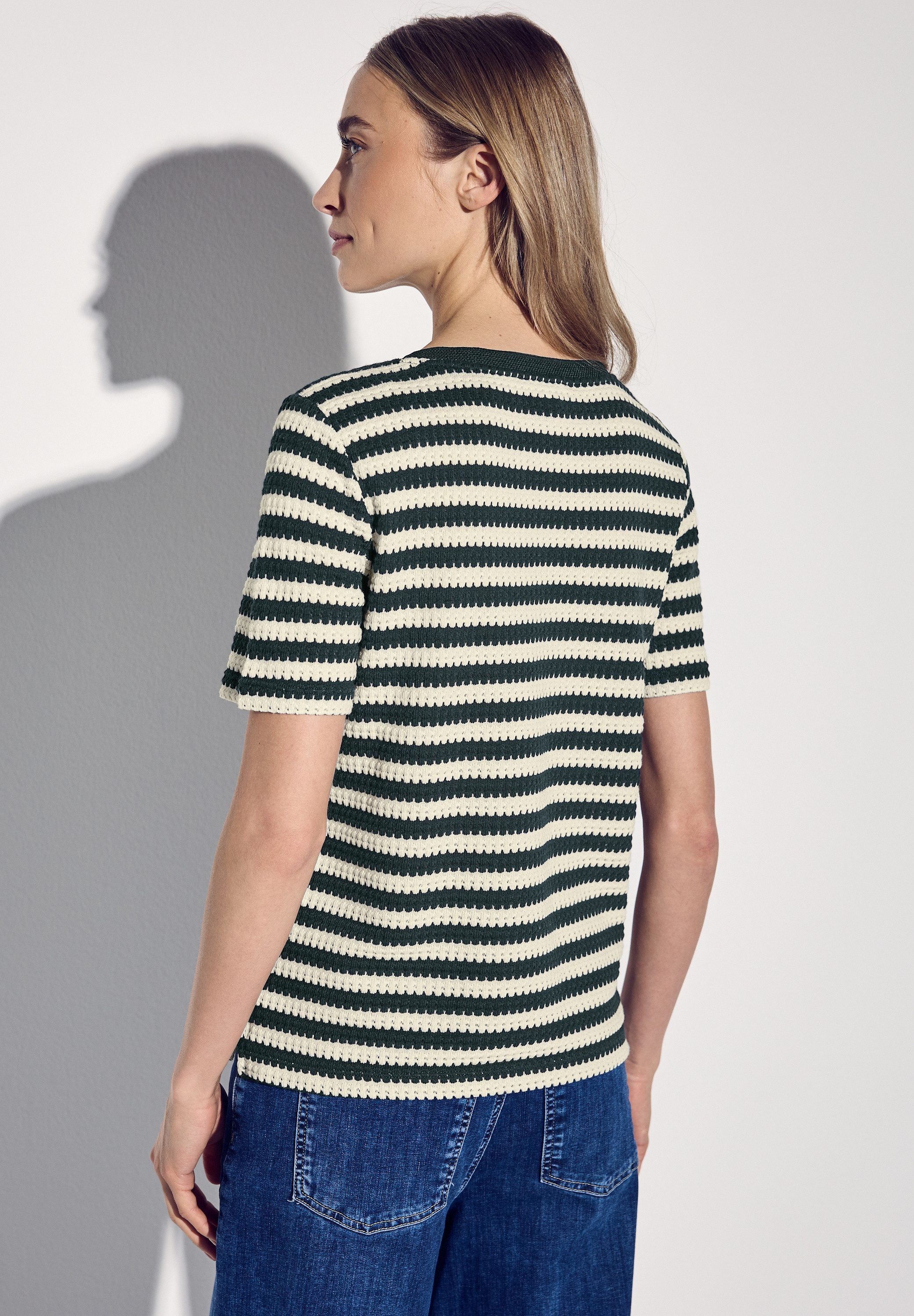 STREET ONE T-shirt met streepmotief