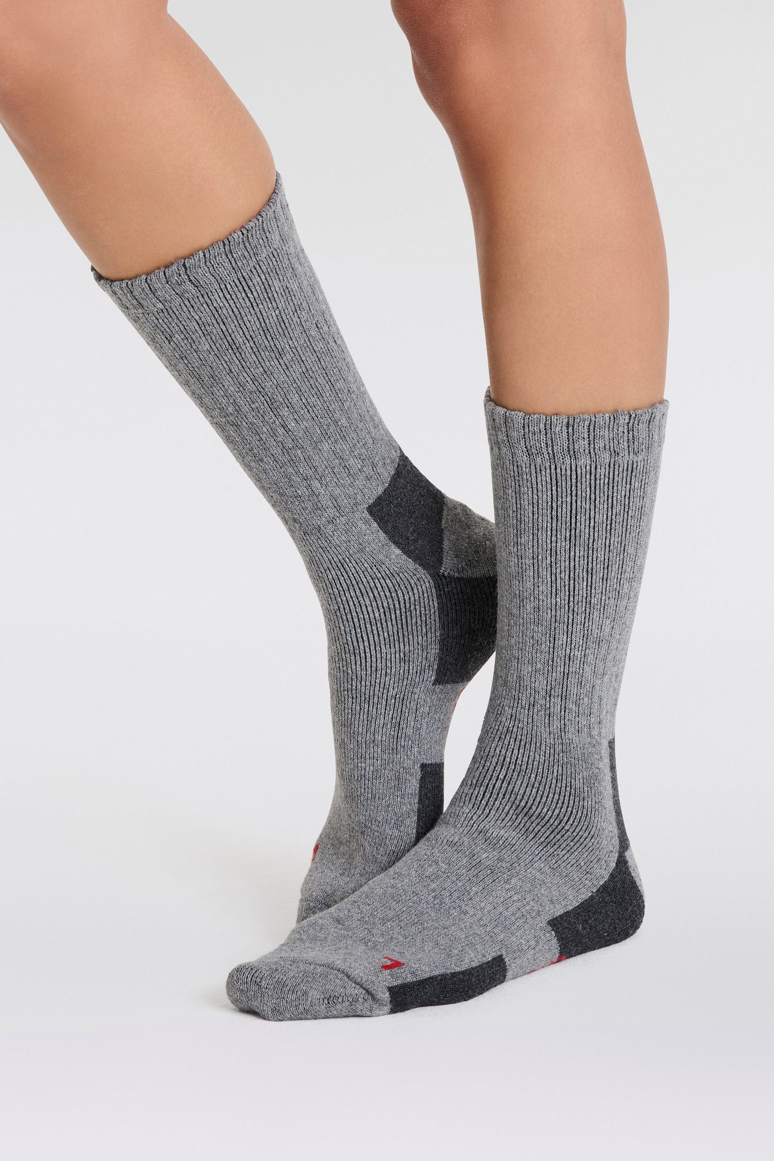 Apollo Basic sokken THERMAL TRACKING SOCKS Unisex met verwarmende merinowol (2 paar Set van 3)