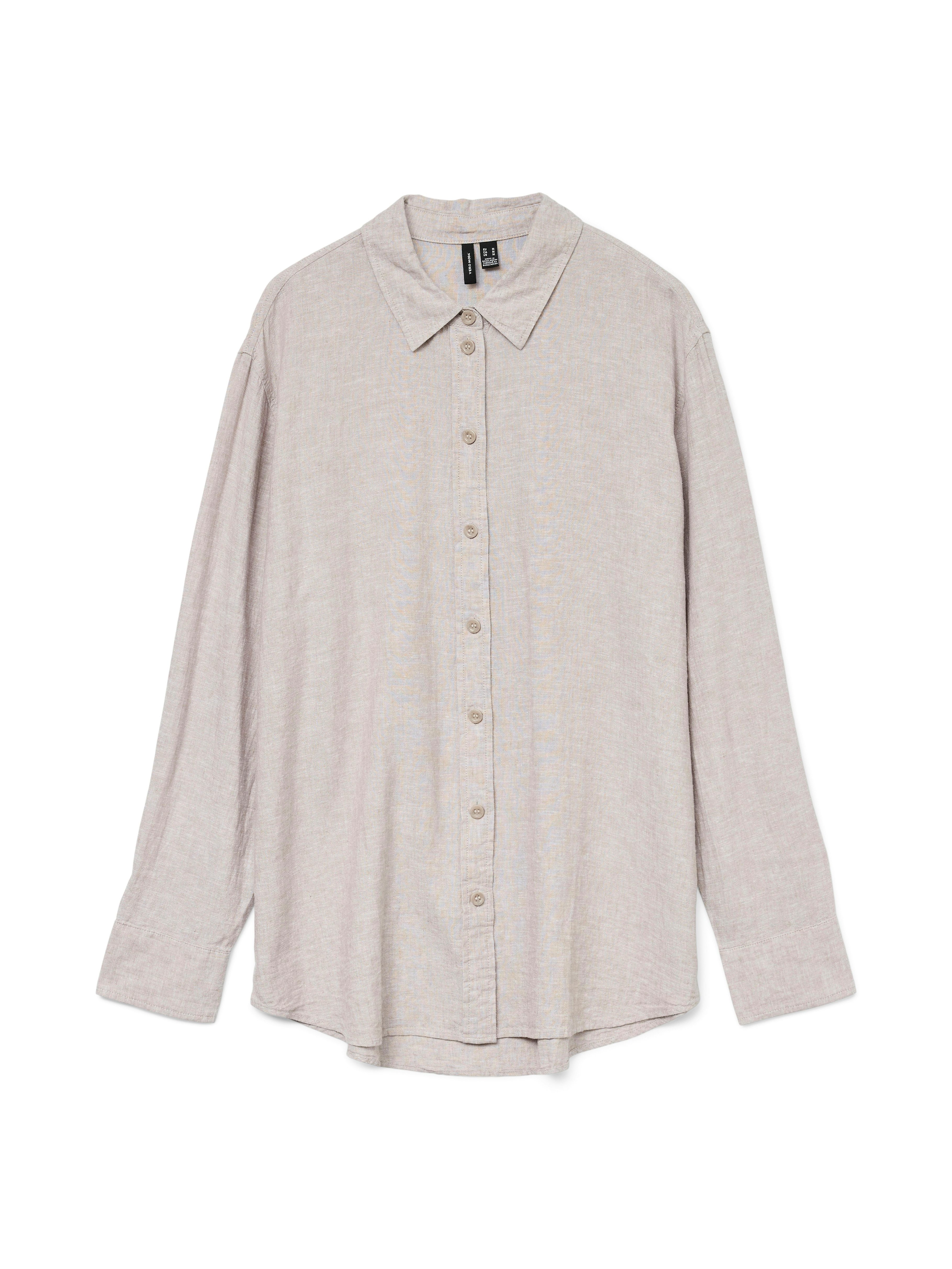 Vero Moda Overhemdblouse VMLINN LINEN LS SHIRT WVN NOOS hoogwaardige kwaliteit met linnen