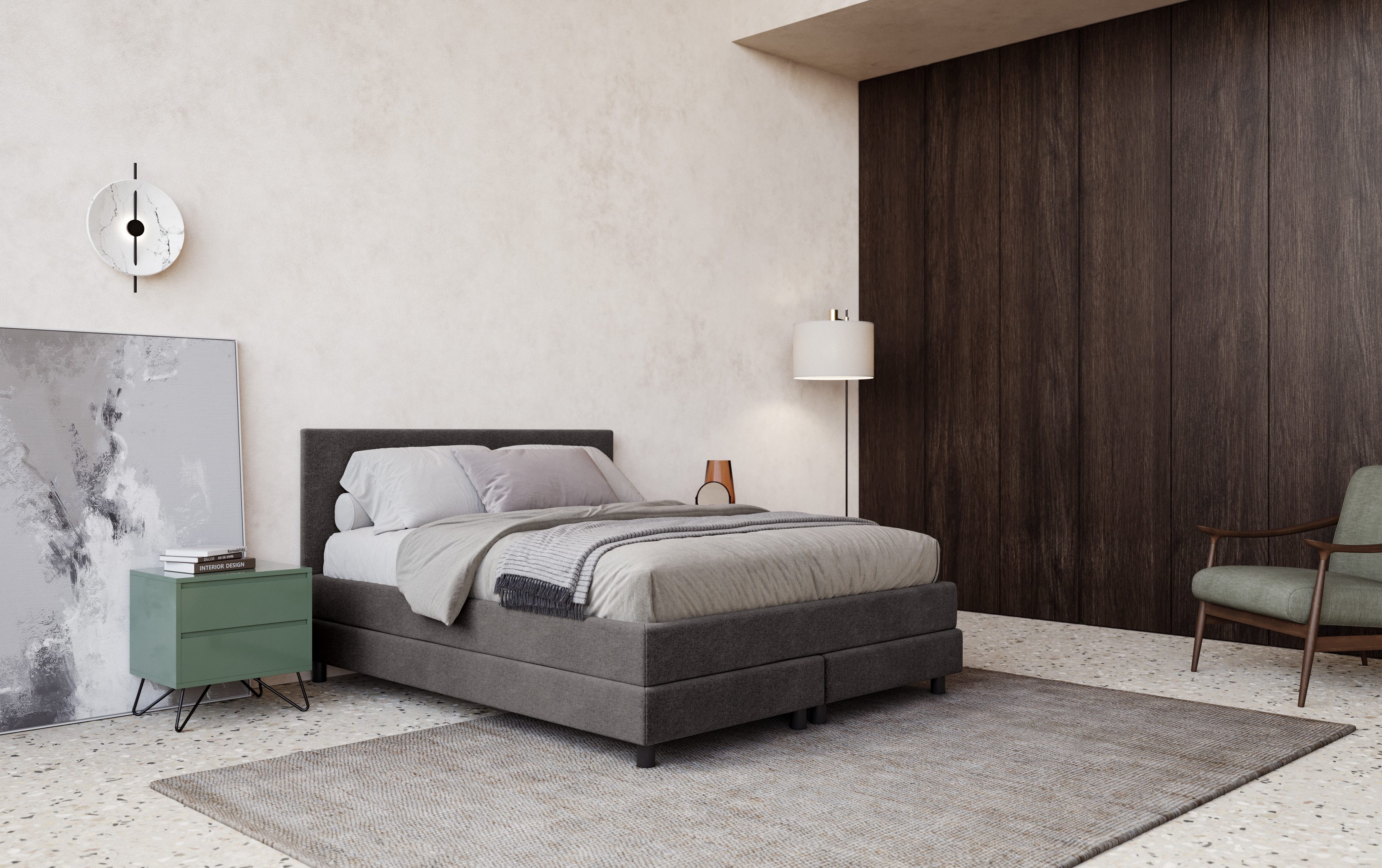 COTTA Boxspring Andorra incl. topper, verkrijgbaar in verschillende breedtes