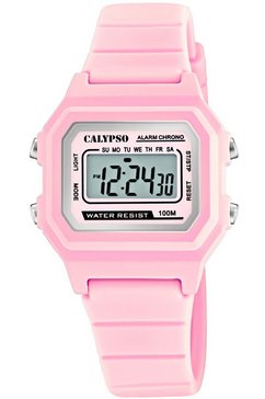 calypso watches digitale klok digital crush, k5802-3 roze