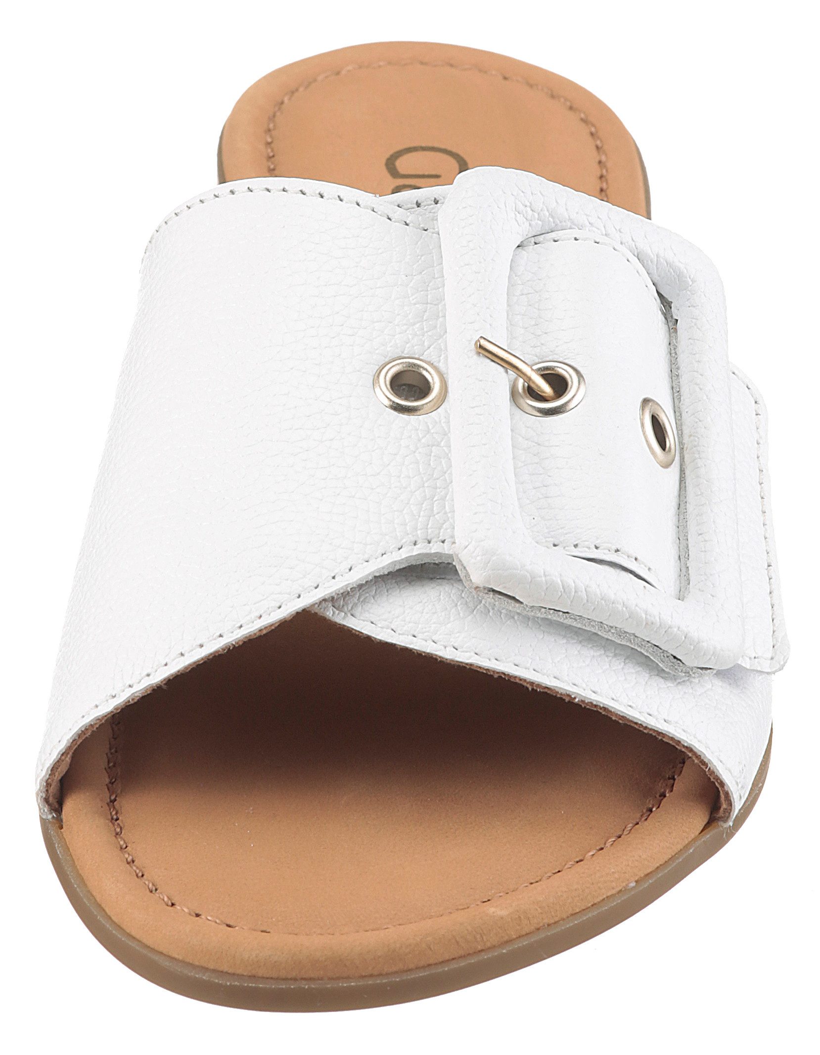 Gabor Slippers Rhodos , blokhak, zomerschoen, comfortabele schoen in breedte g (= breed)