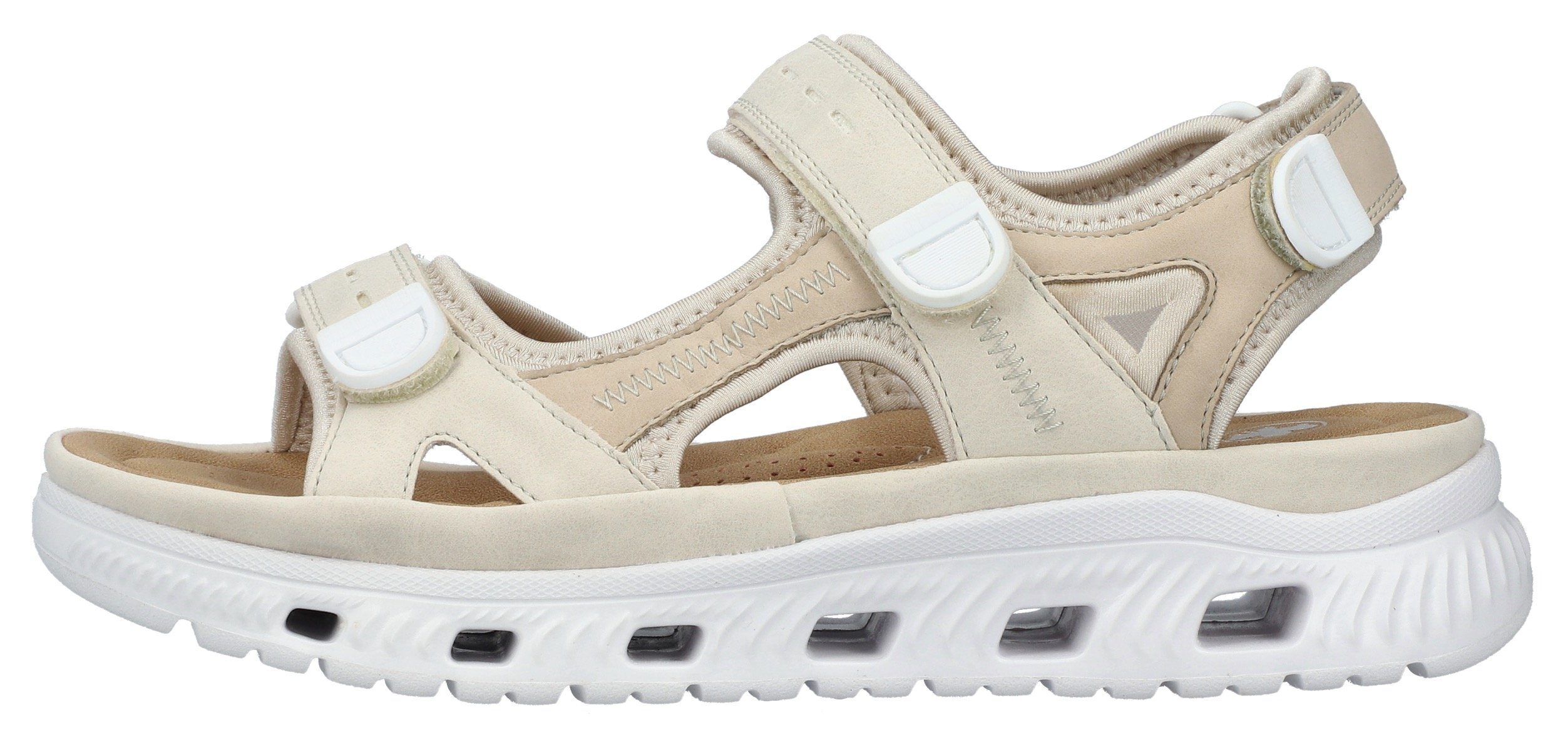 RIEKER Sport Sandalen , zomerschoen, sandaal, plateauhak, met klittenbandsluiting