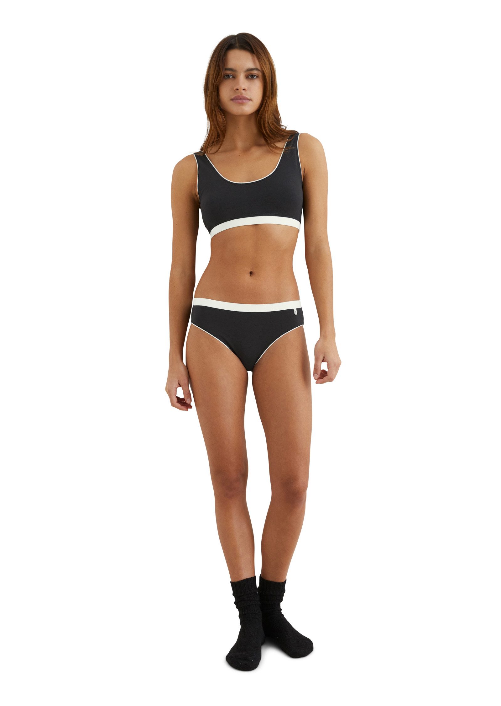 Marc O'Polo Bralette-bh Minimalist Daywear met diepe ronde hals