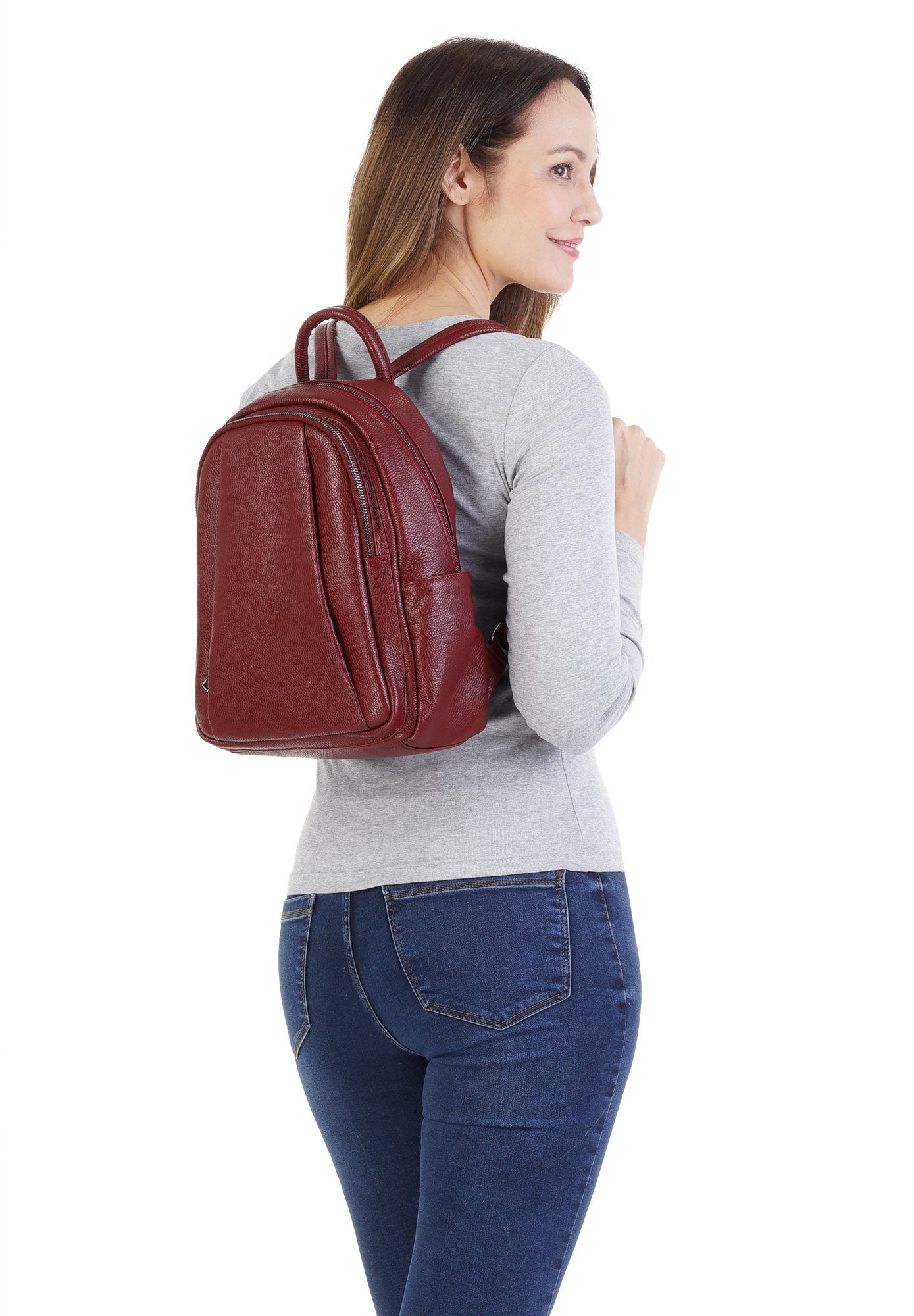 Samantha Look Rugzak echt leer, made in italy