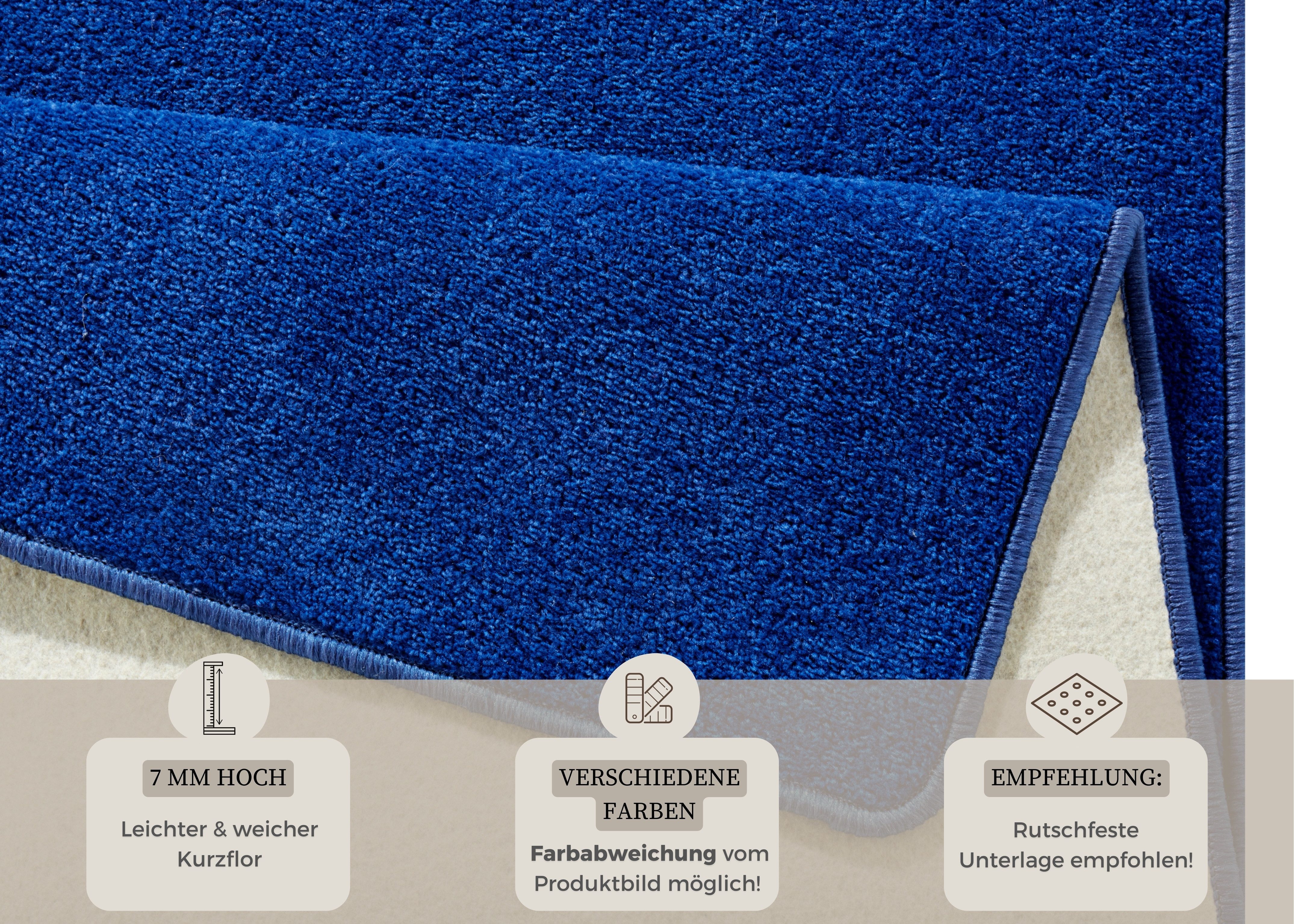 HANSE Home Set slaapkamerkleedjes Fancy Unikleur, slaapkamerkleed, 3-delige loperset voor de slaapkamer