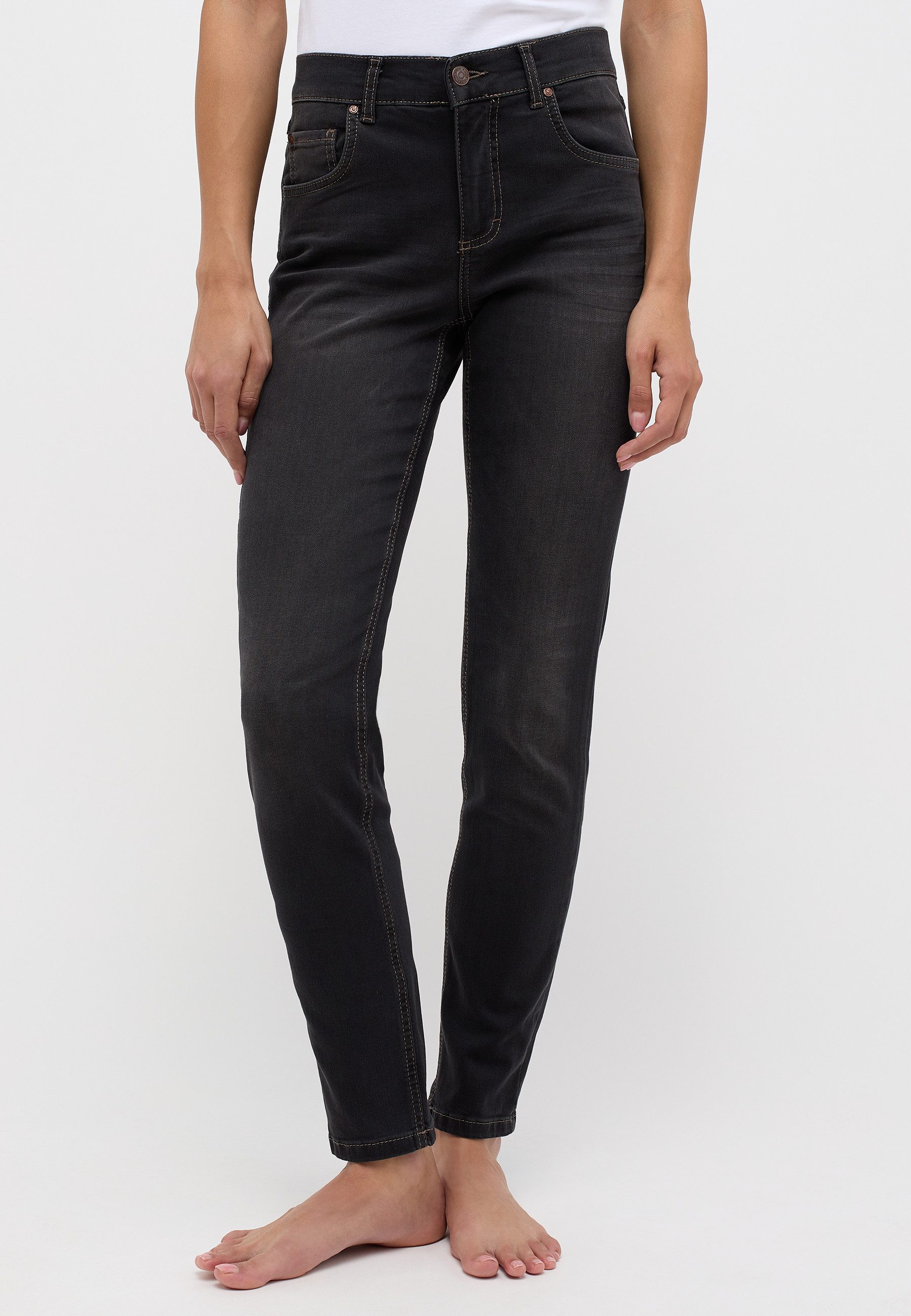 ANGELS Skinny fit jeans met contraststiksels op de zakken