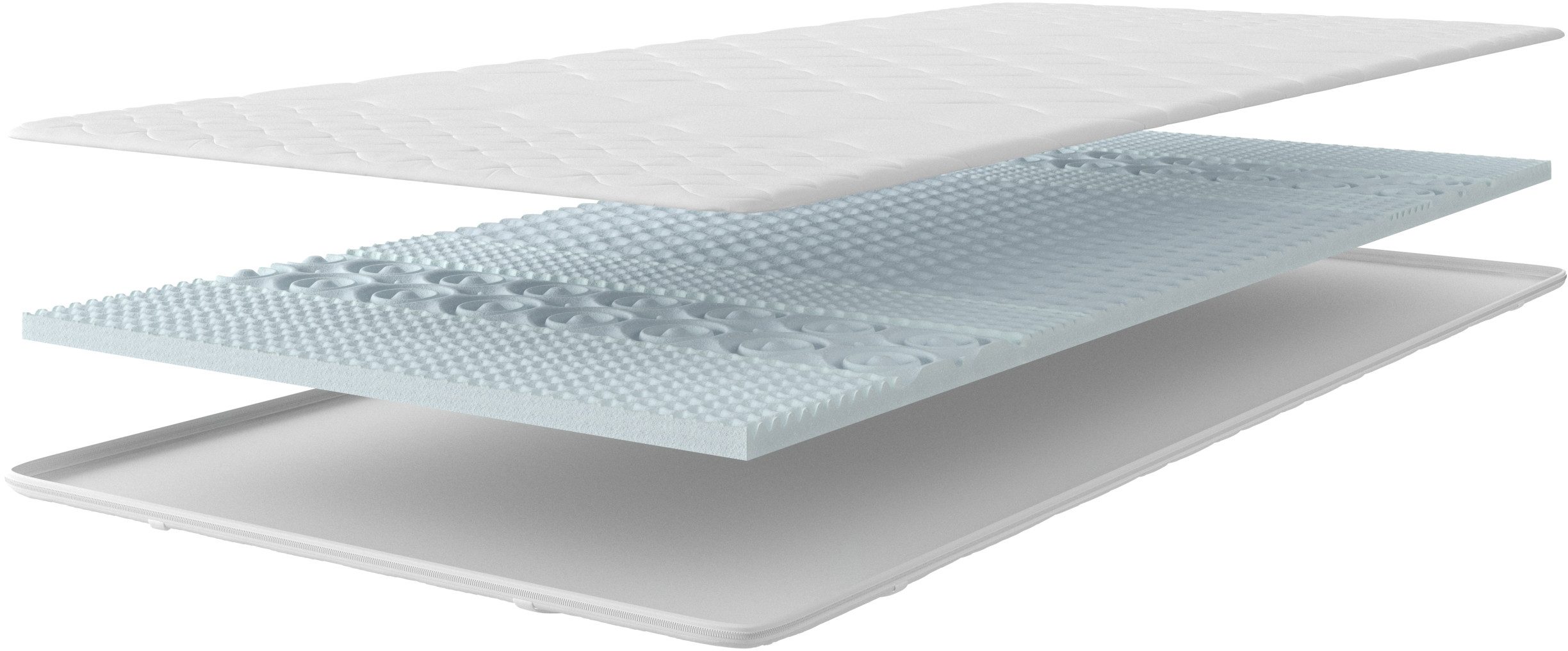 my home Topmatras Medisan Softly katoen - Medisan Softly - fantasy Ideaal voor boxspring matrassen, katoenen hoes wasbaar tot 95 °C