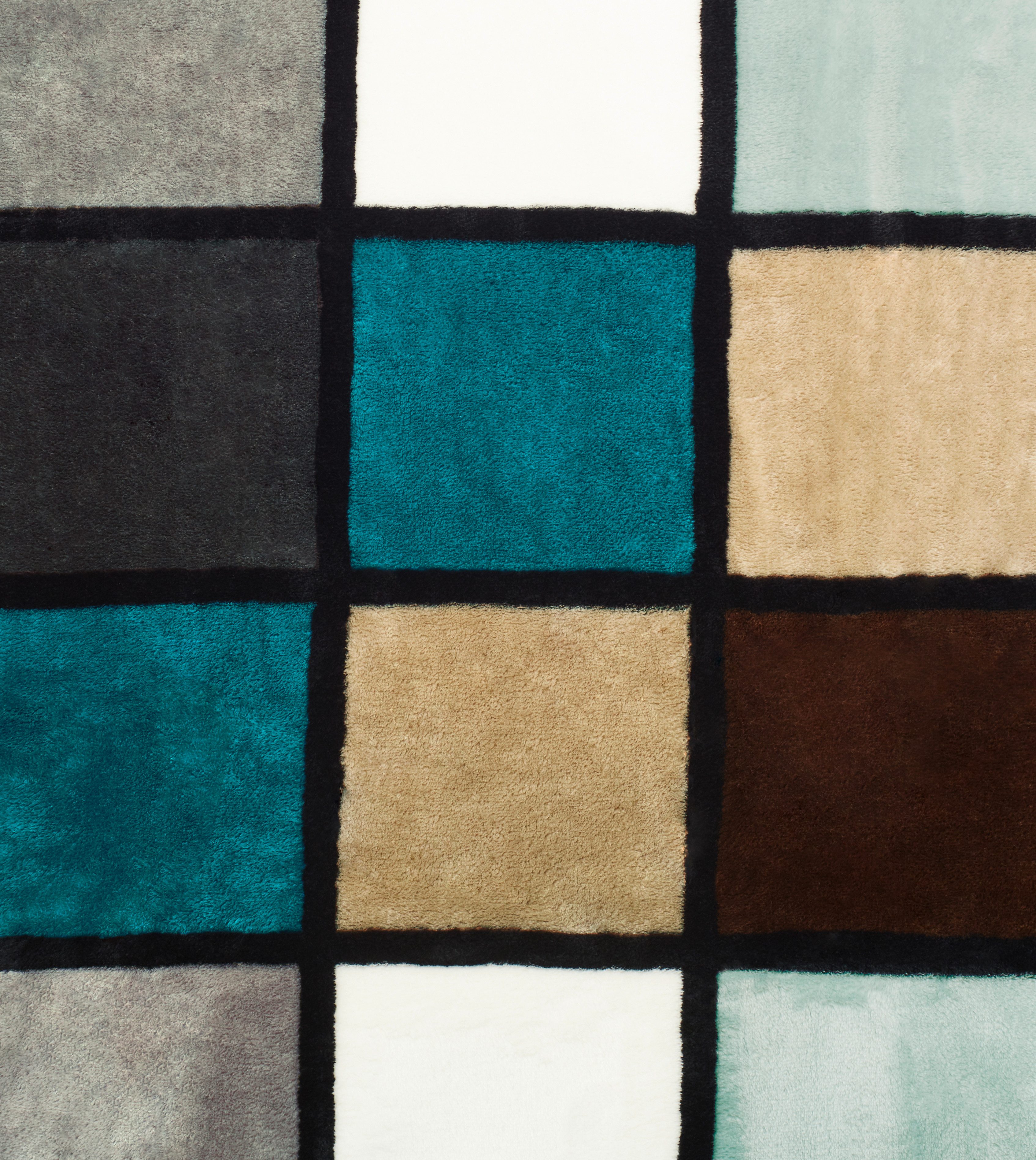Gözze Deken Antigua met moderne ruit, knuffeldeken, 150x200 cm