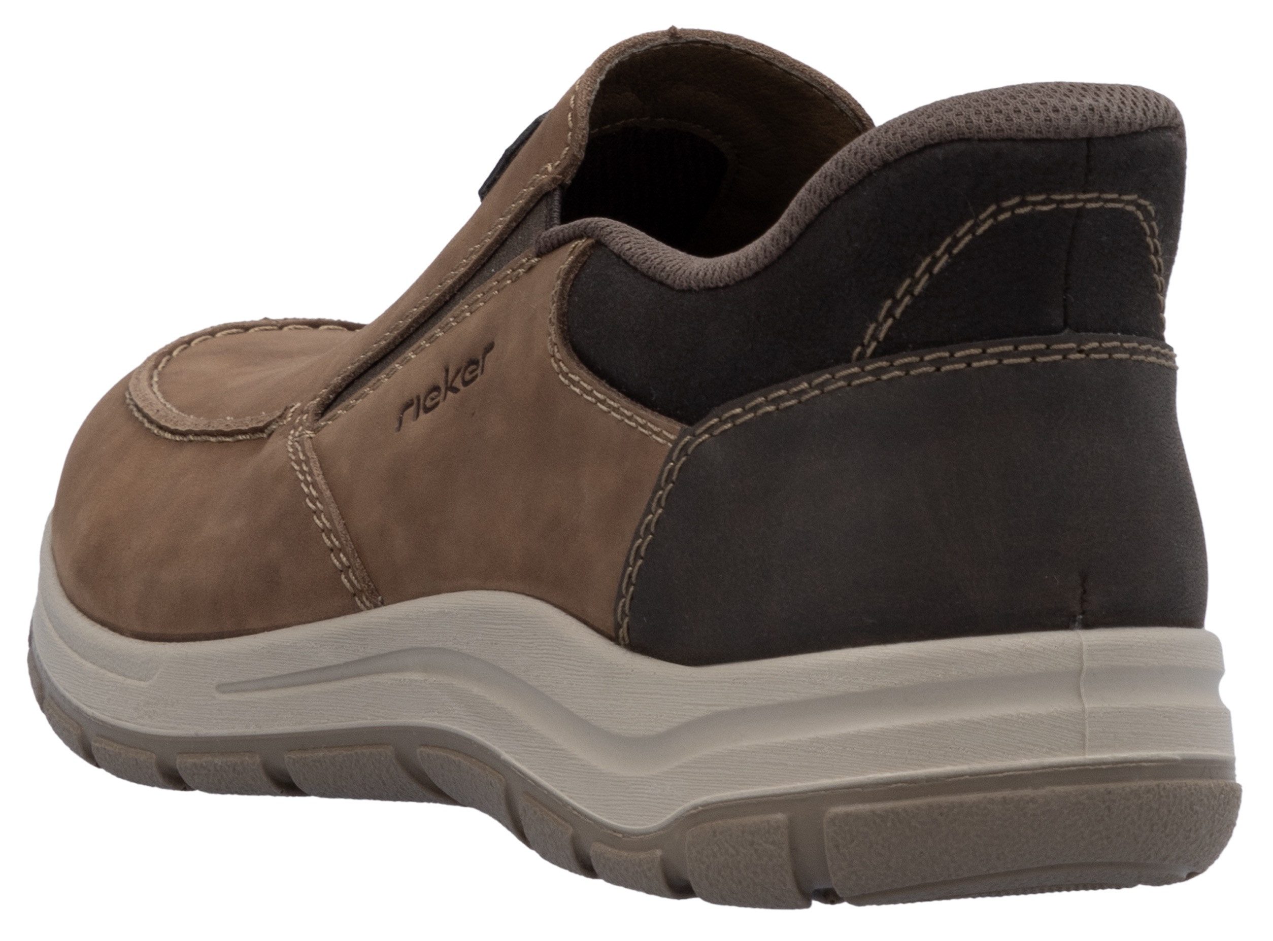 Rieker Slip-on sneakers , slipper, vrijetijdsschoen, lage schoen met elastische band en zachte binnenzool