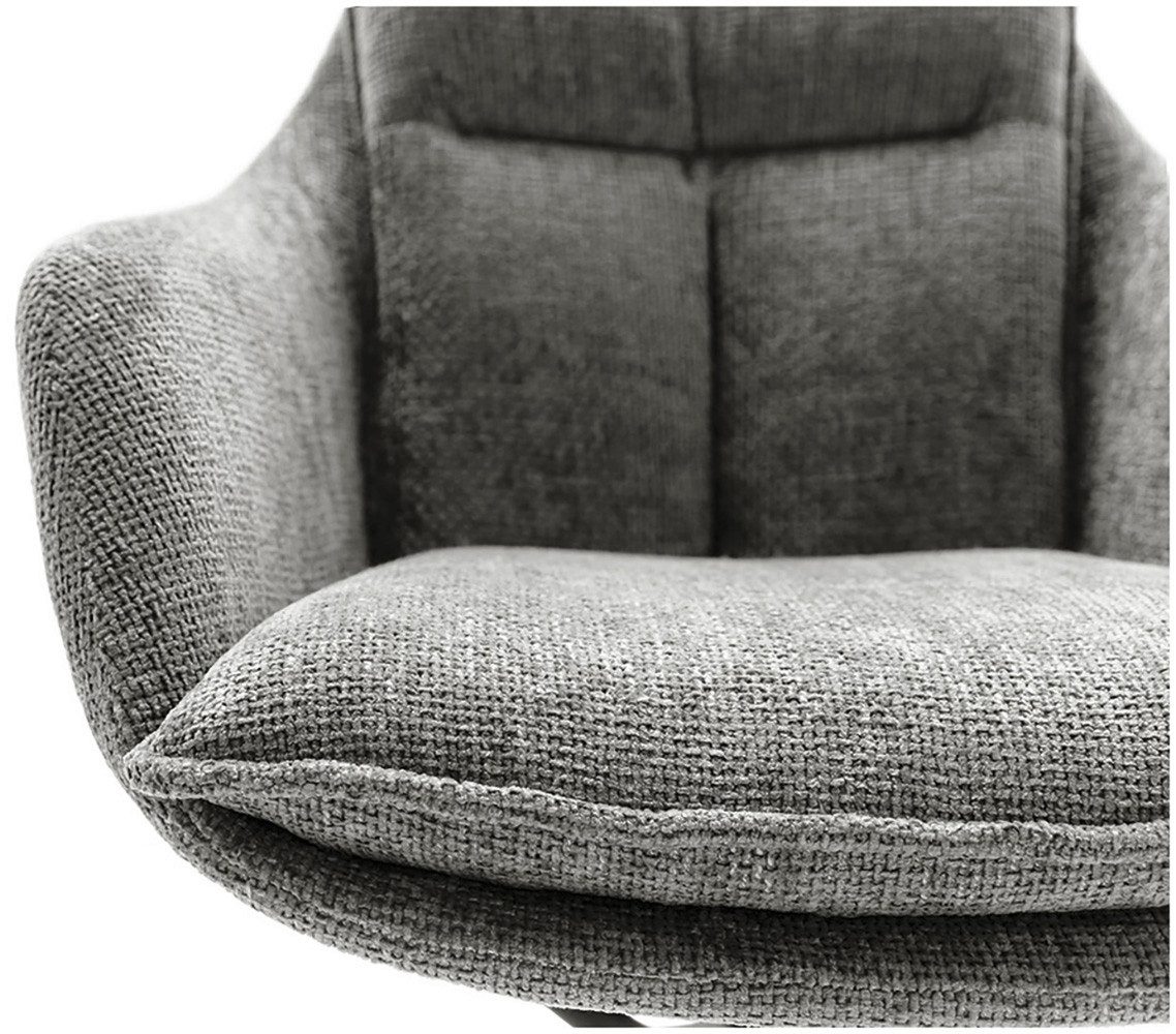 MCA furniture Eetkamerstoel Parker (2-set), draaibaar 360°, draai- & schommelfunctie, belastbaarheid 120 kg