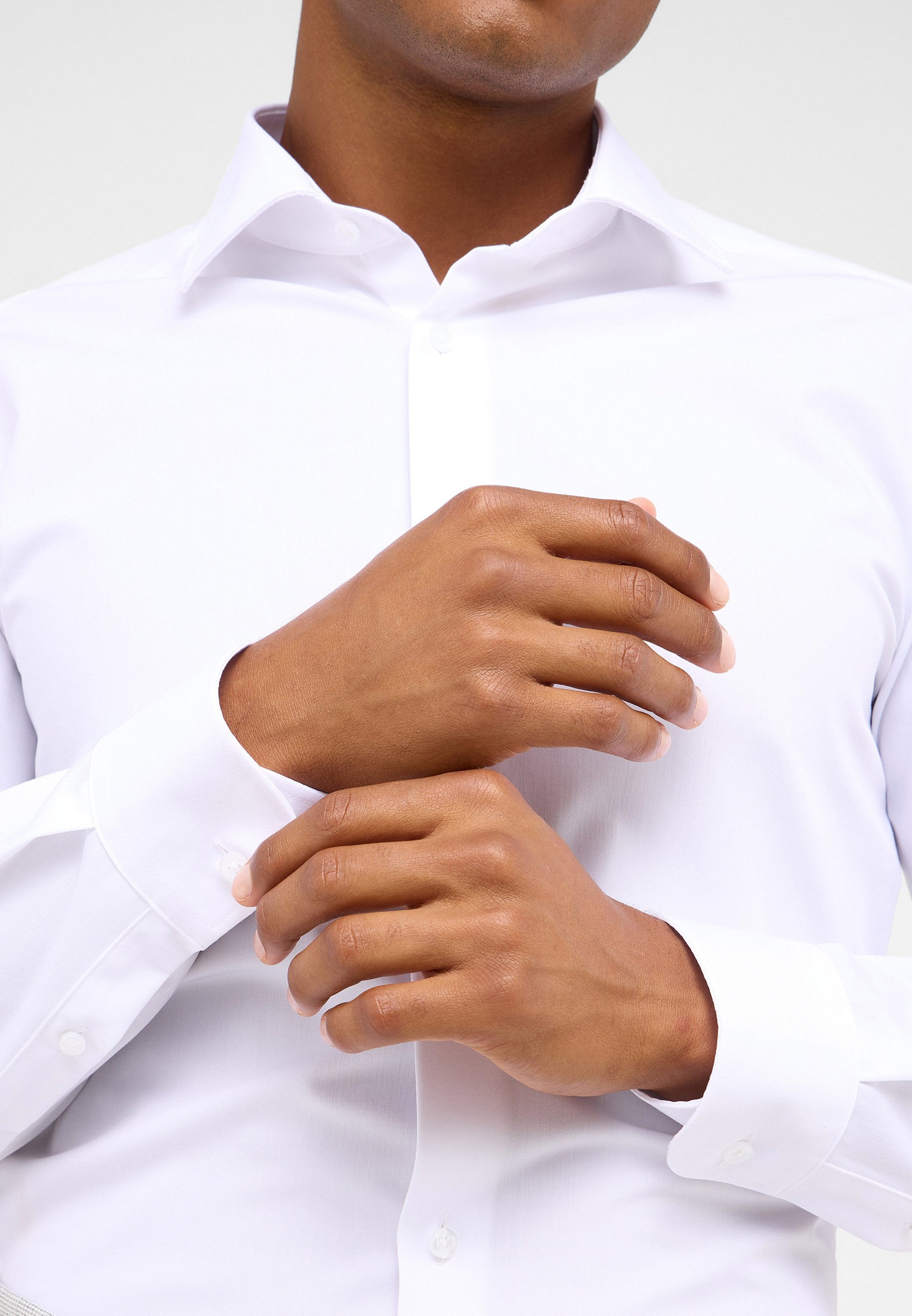 Eterna Overhemd met lange mouwen Slim fit NON IRON (strijkvrij)