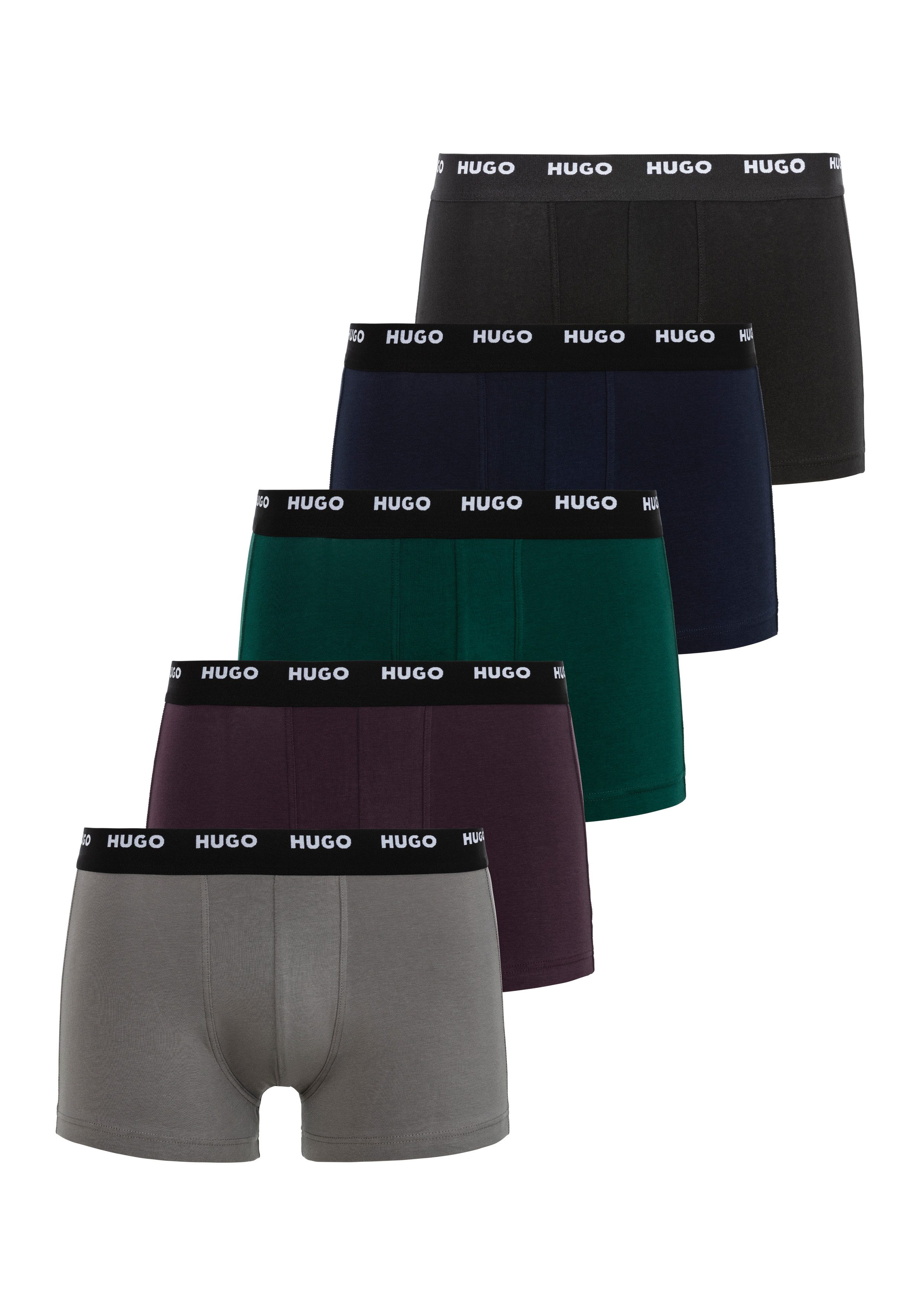 HUGO underwear Trunk FIVE PACK met hugo logo-elastisch tailleband (5 stuks Set van 5)