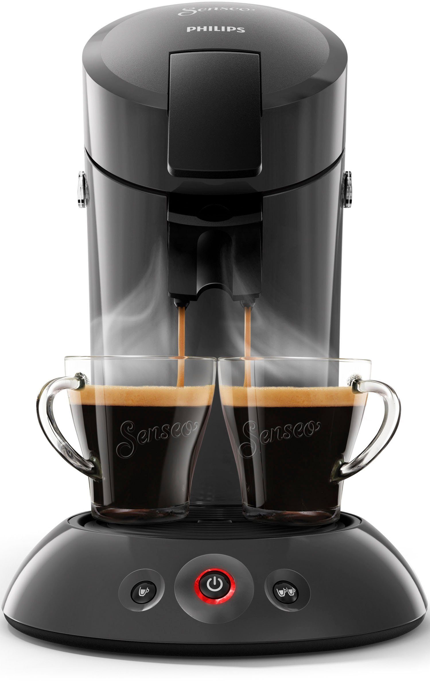 Senseo Koffiepadautomaat Original HD6553/65, inclusief melkopschuimer ter waarde van € 79,99 vap