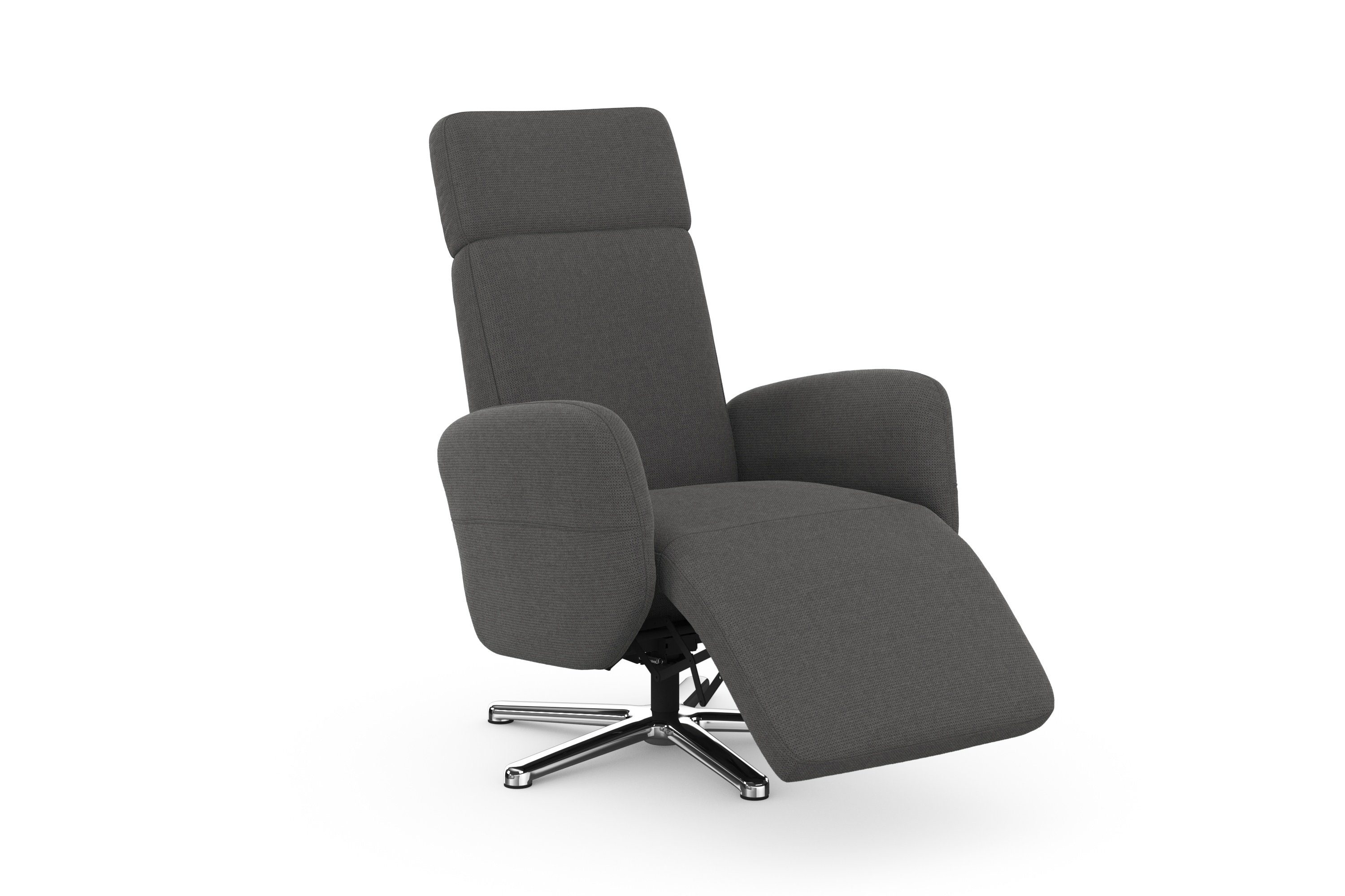 sit&more Relaxfauteuil Grenoble, incl. hoofdsteunverstelling en bekabelde afstandsbediening