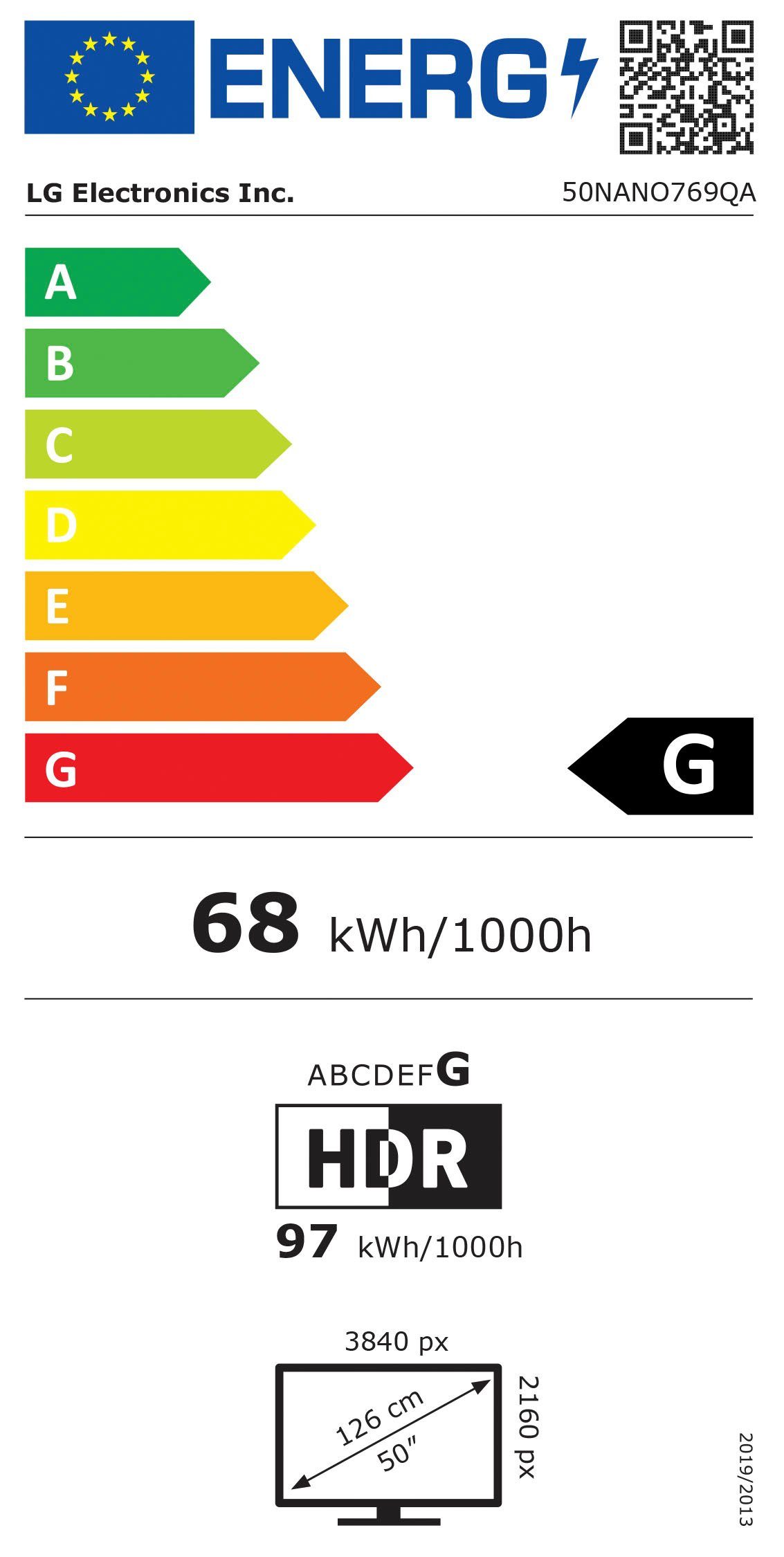 LG Led-TV 50NANO769QA, 126 cm / 50", 4K Ultra HD, Smart TV, α5 gen5 4k ai-processor, direct led, hdmi 2.0, spraakondersteuning