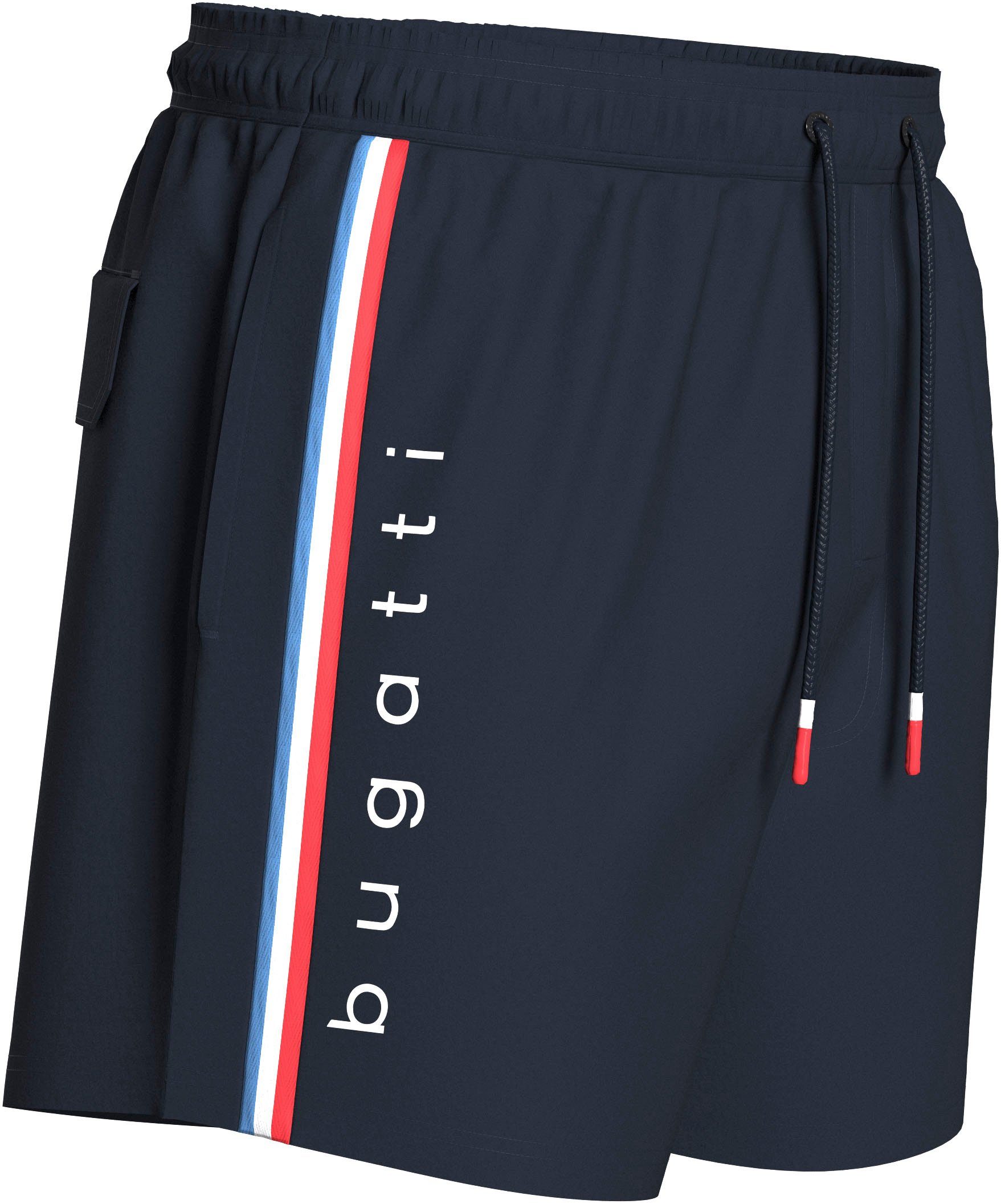 bugatti Zwemshort met merkopdruk op de koorden
