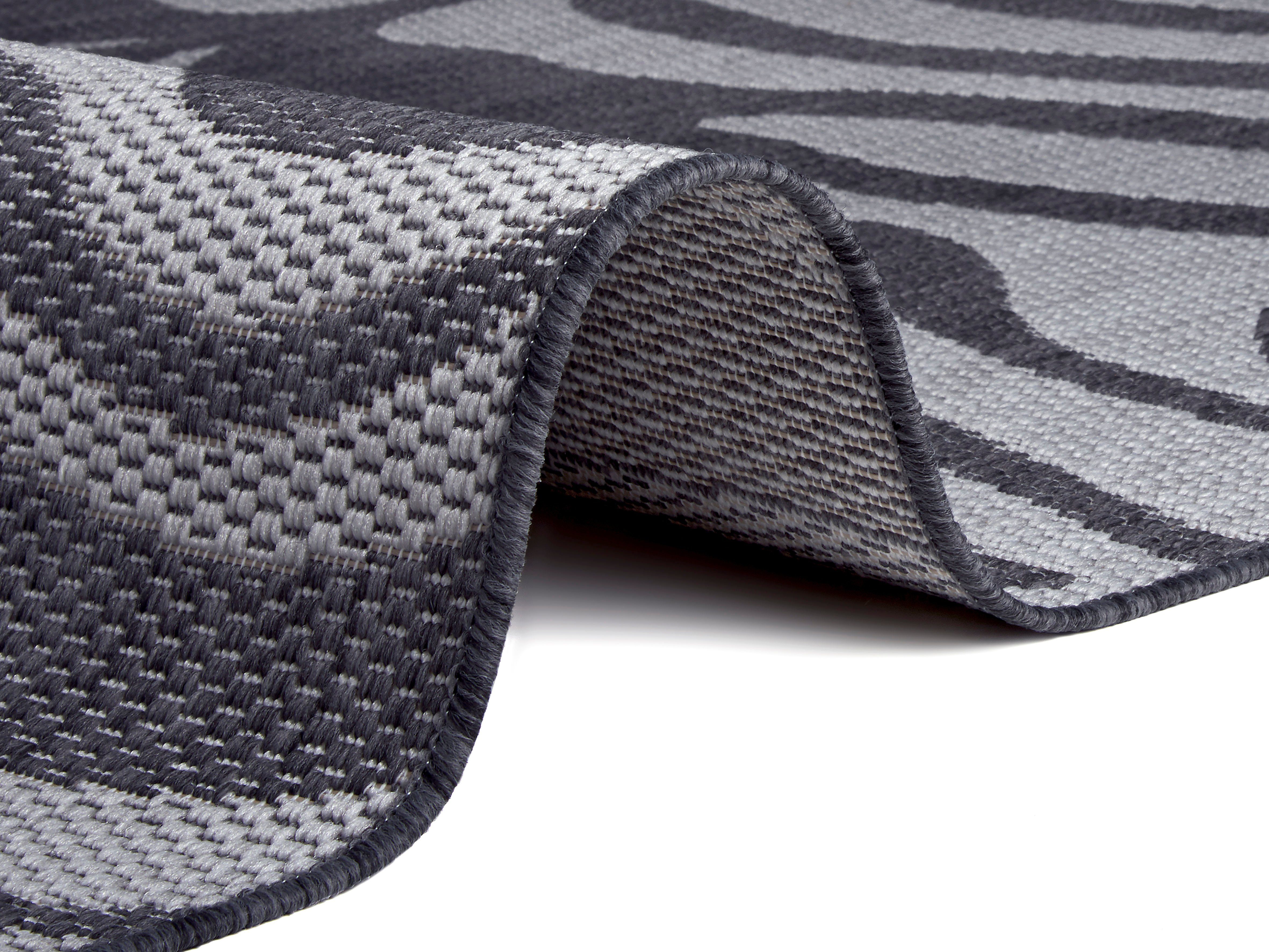 Home affaire Vloerkleed Zadie Zebradesign, robuust, gemakkelijk in onderhoud, platweefsel