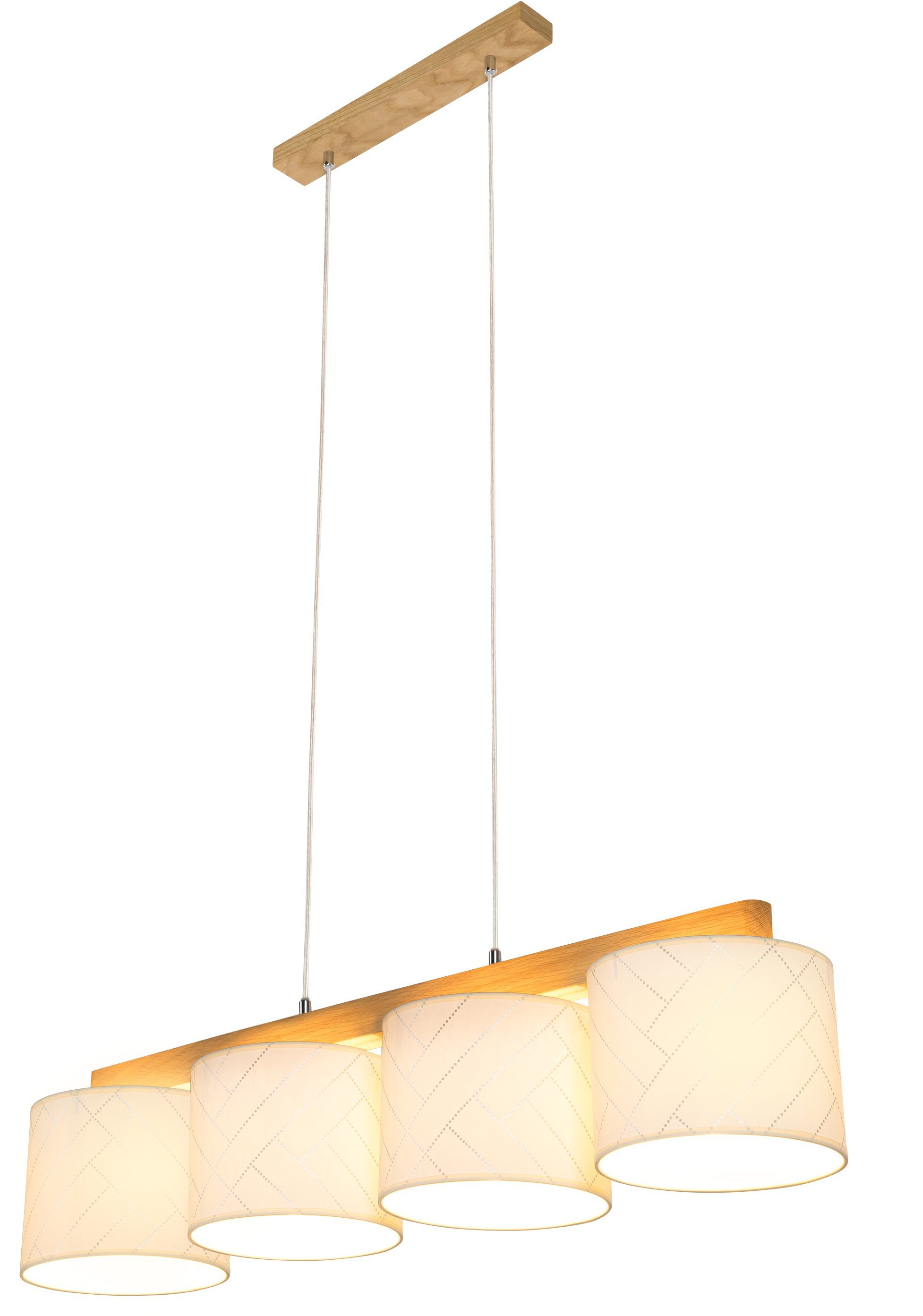 BRITOP LIGHTING Hanglamp Punto Hanglamp, van chic eikenhout, in te korten