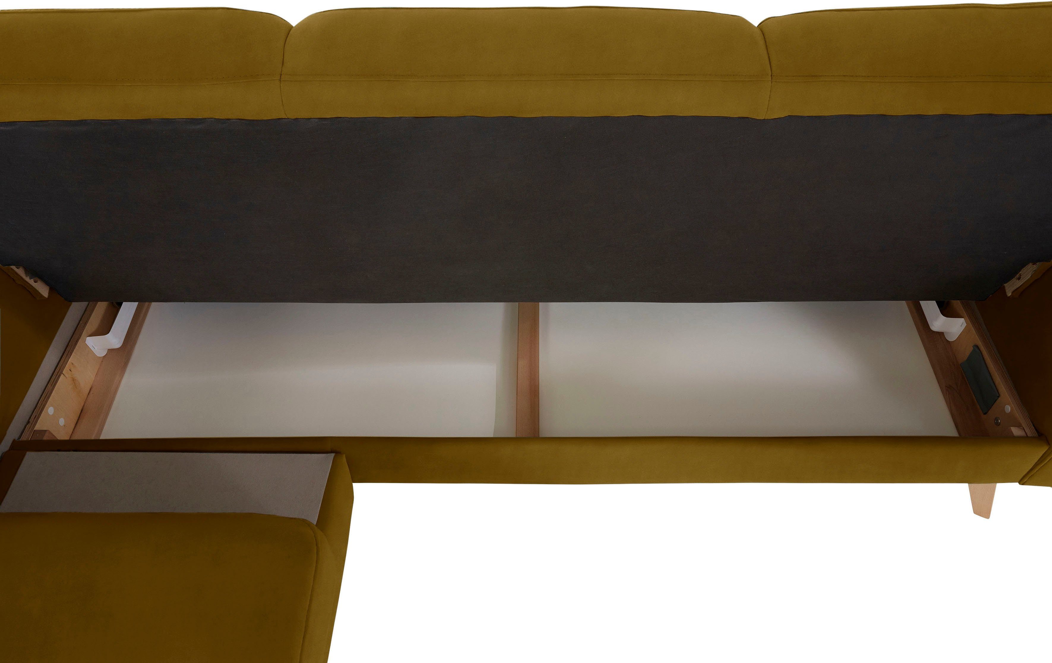 exxpo - sofa fashion Hoekbank Nappa, compact en comfortabel, handig, tijdloos design, L-vorm