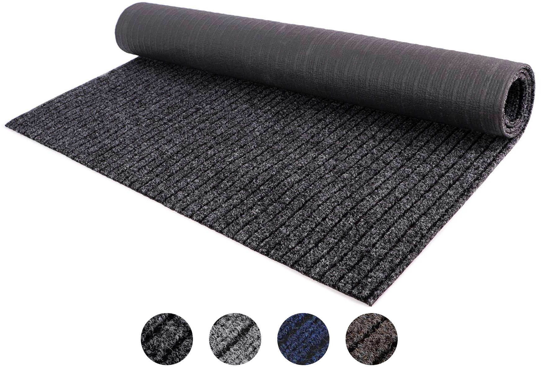 Primaflor-Ideen in Textil Loper Vuilopvangloper ATLAS lopers maat 200 cm x 1050 cm x 7 mm grijs