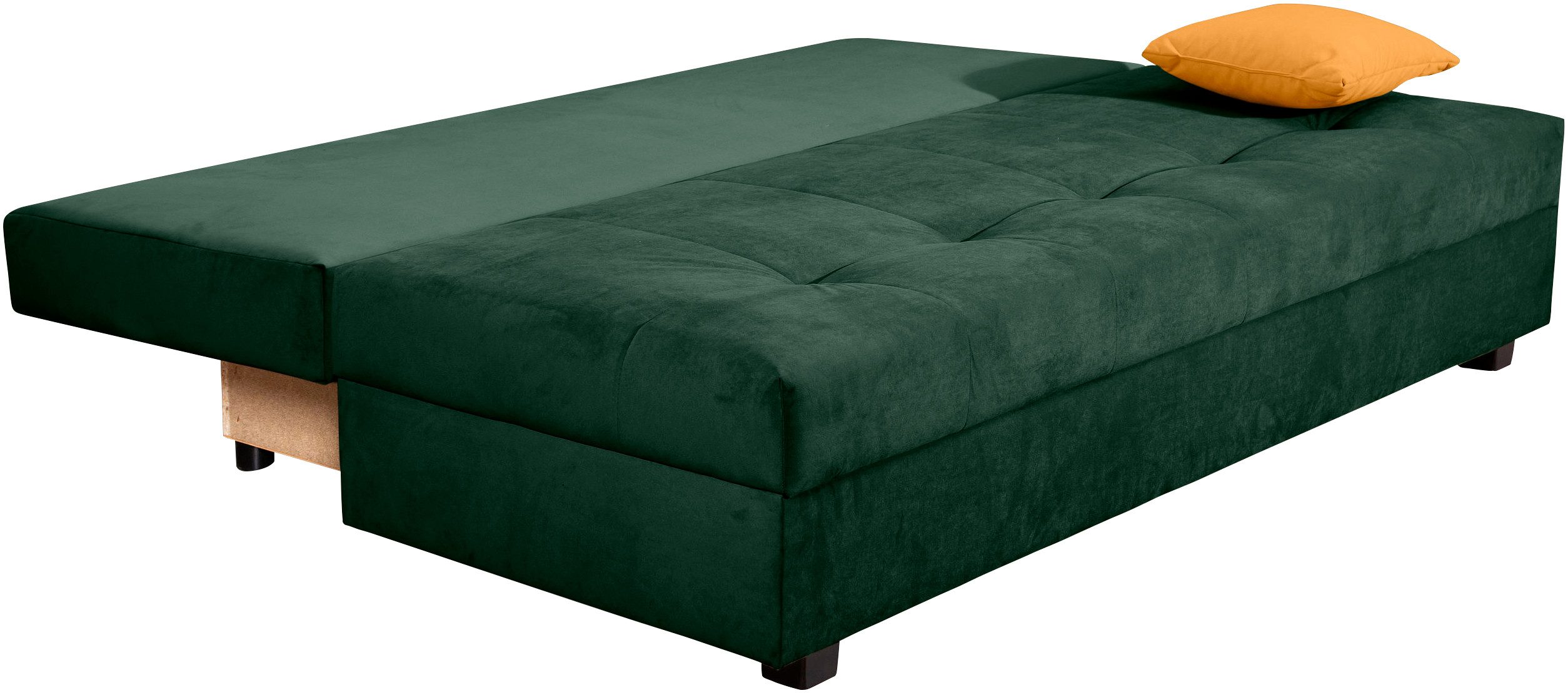 COLLECTION AB Slaapbank DARIA inclusief slaapfunctie en bedlade Slaapbank, bedfunctie, bedlade, inclusief rugkussens, veerkern