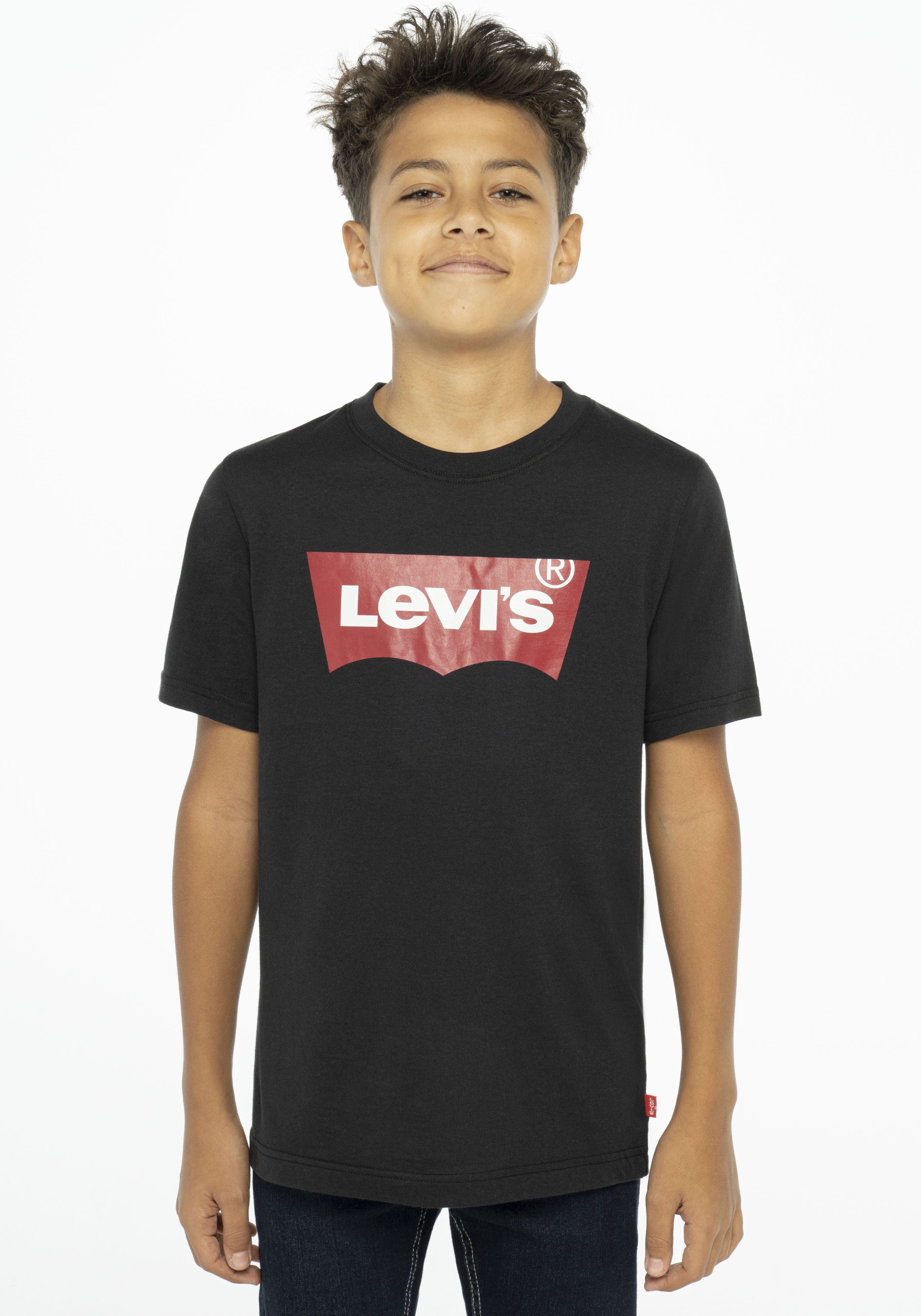 Levi's Kidswear T-shirt LVB BATWING TEE jongens t-shirts maat 10/140 zwart