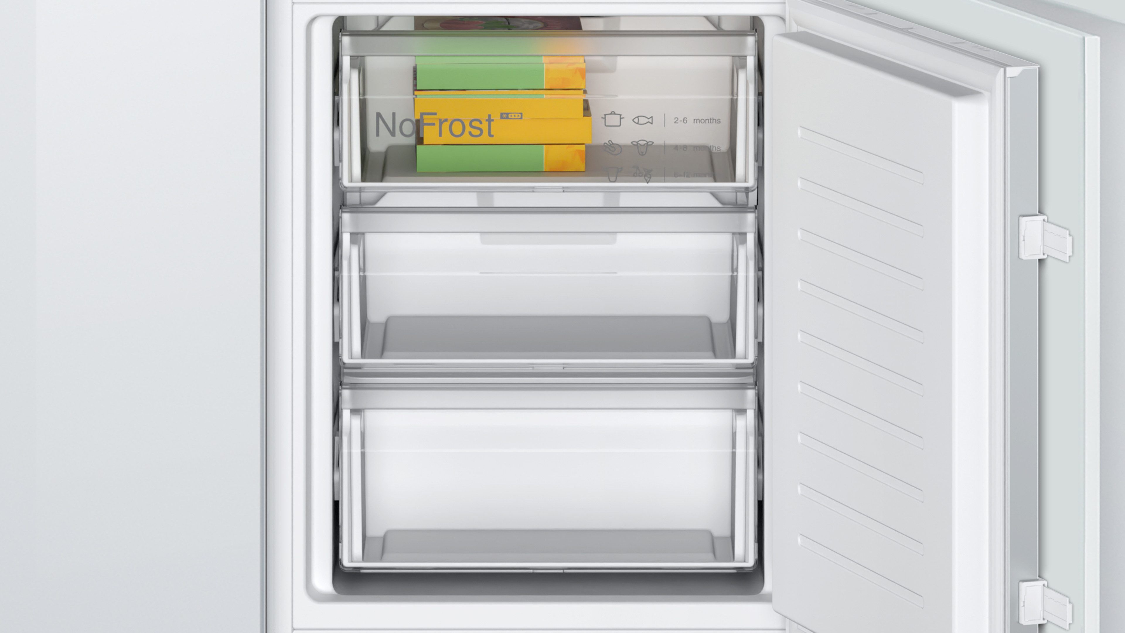 BOSCH Inbouw koel-vriescombinatie KIN86NSE0, 177,2 cm x 54,1 cm