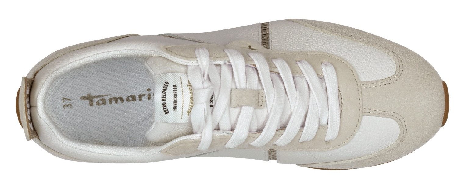 Tamaris Sneakers , vrijetijdsschoen, halfschoen, veterschoen met logo-applicatie