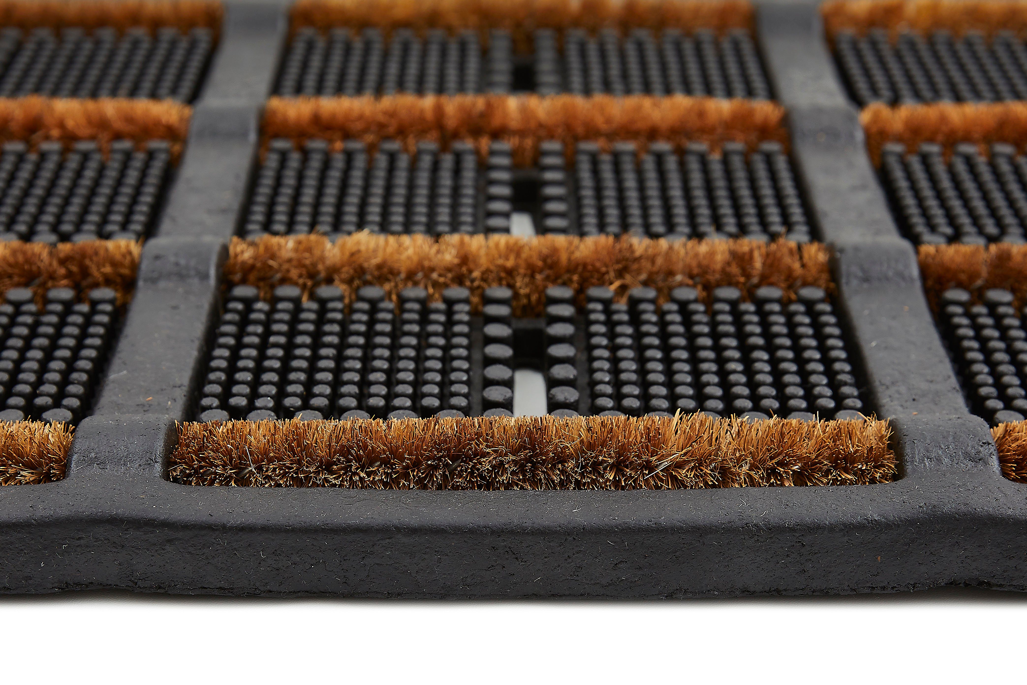Andiamo Mat Robusta Inloopmat, met borstels van kokos, geschikt voor binnen en buiten