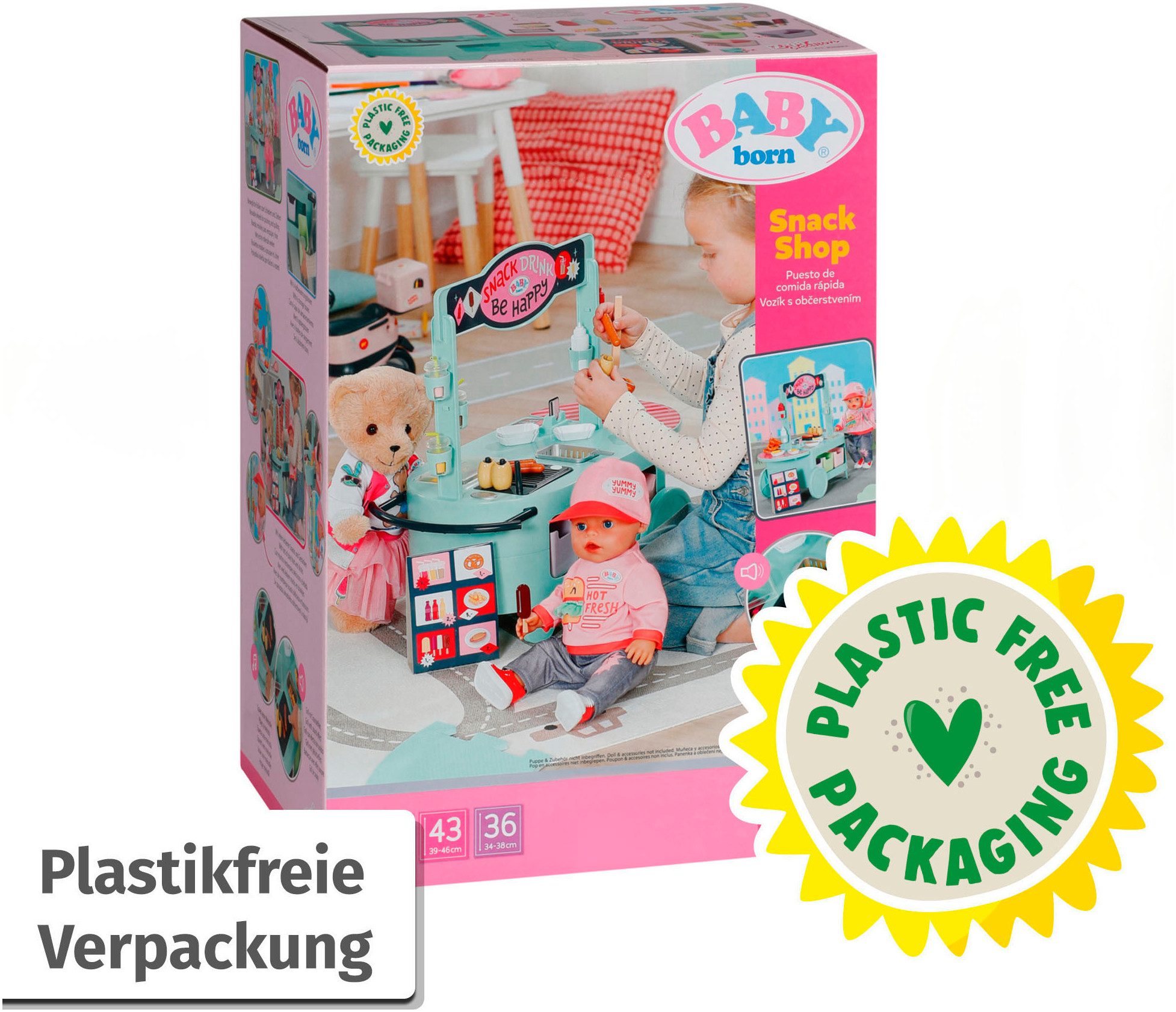 Baby Born Poppentafel Snackwinkel met geluidseffect