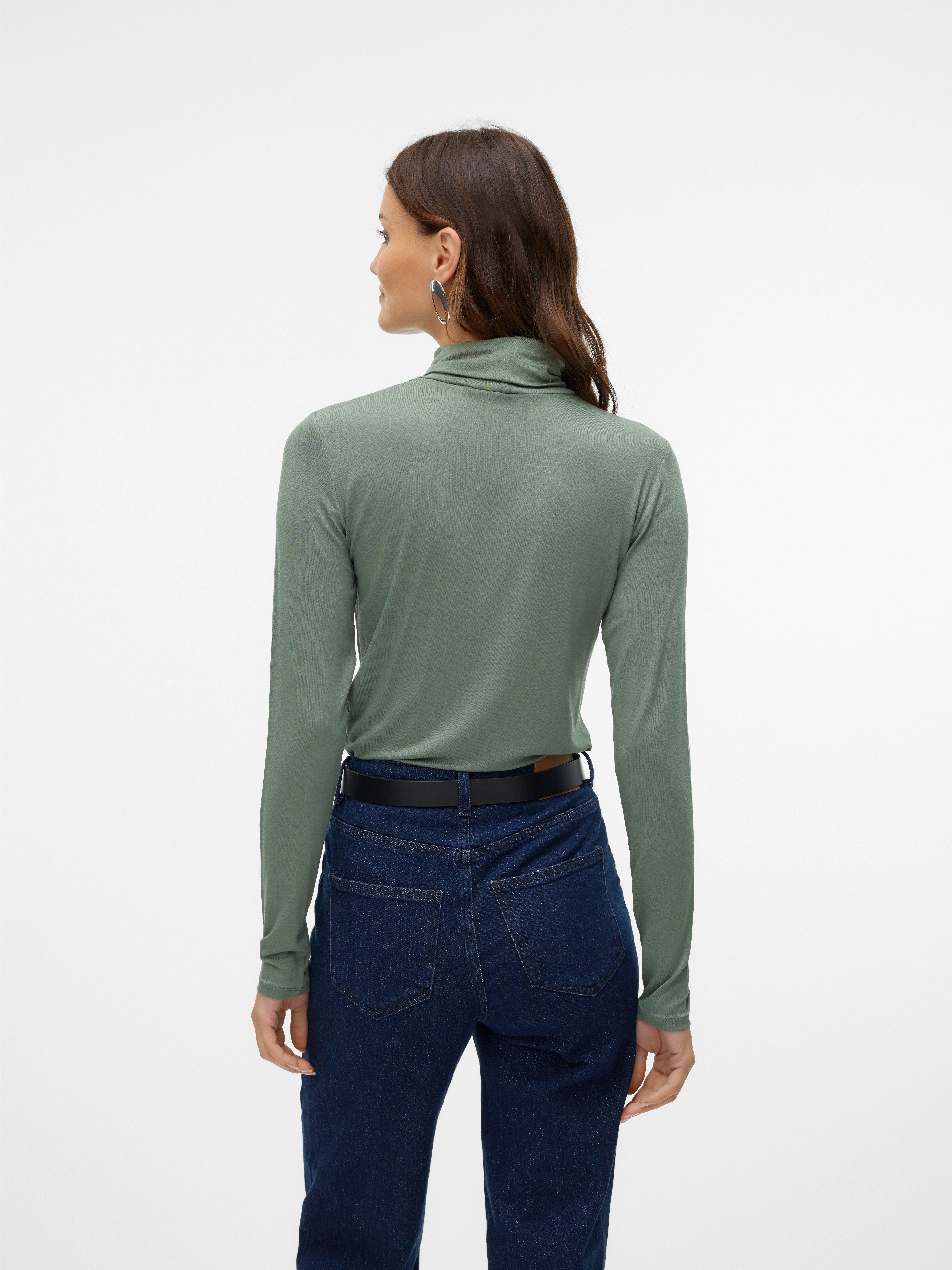 Vero Moda Shirt met lange mouwen VMALBERTE LS ROLLNECK TOP JRS NOOS