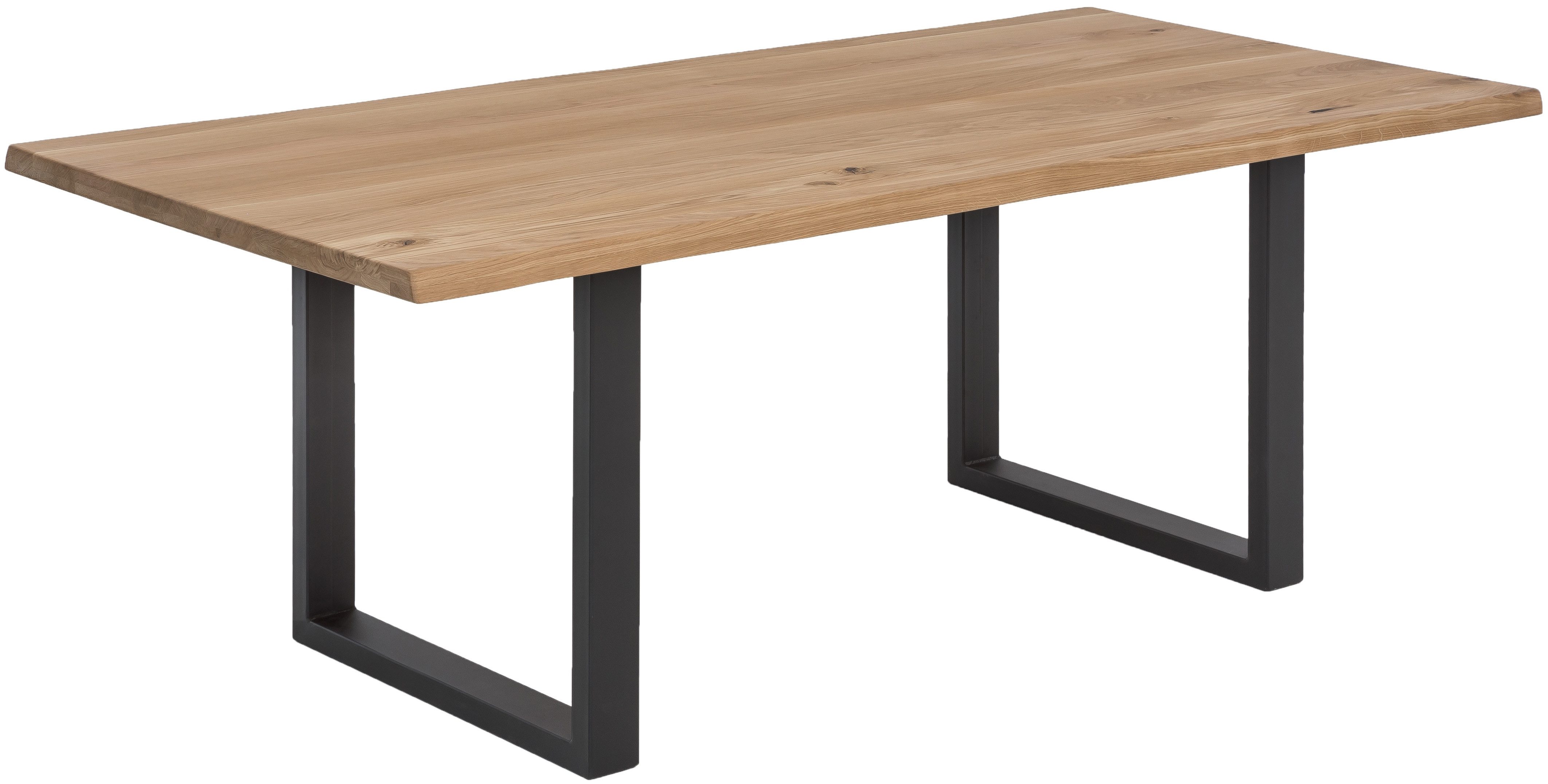 SIT Eettafel Tops&Tables met tafelblad van wildeiken, met boomstamrand, vintage