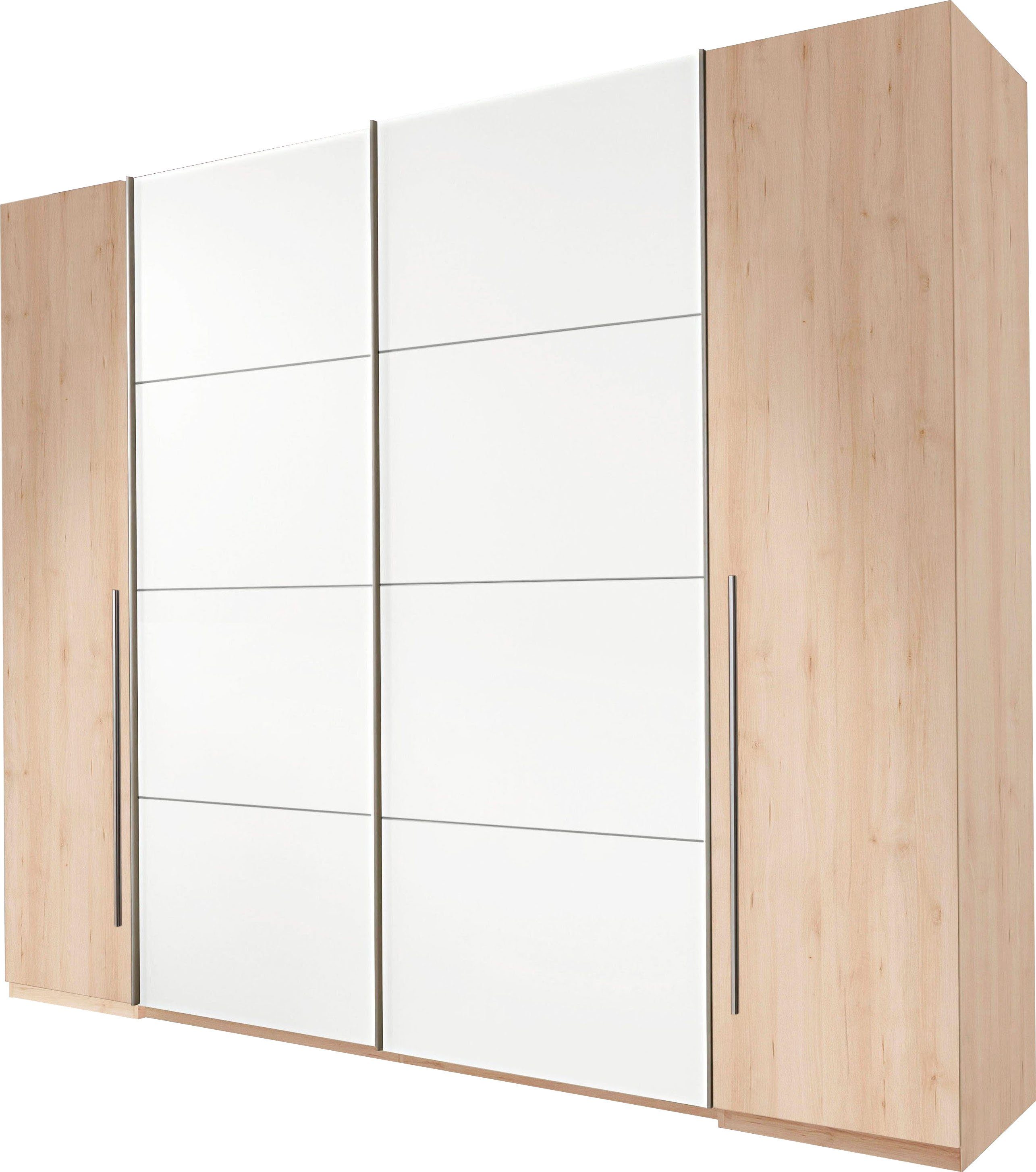 Schlafkontor Zweefdeurkast Match met draai- en schuifdeuren zweefdeurkasten maat 270 cm x 225 cm x 61 cm beige