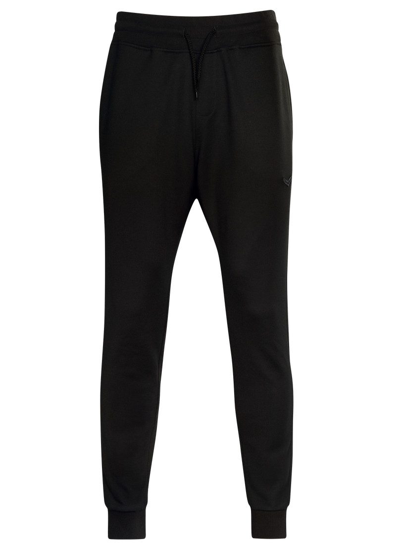 Trigema Jerseybroek TRIGEMA Joggingbroek met boorden (1-delig)